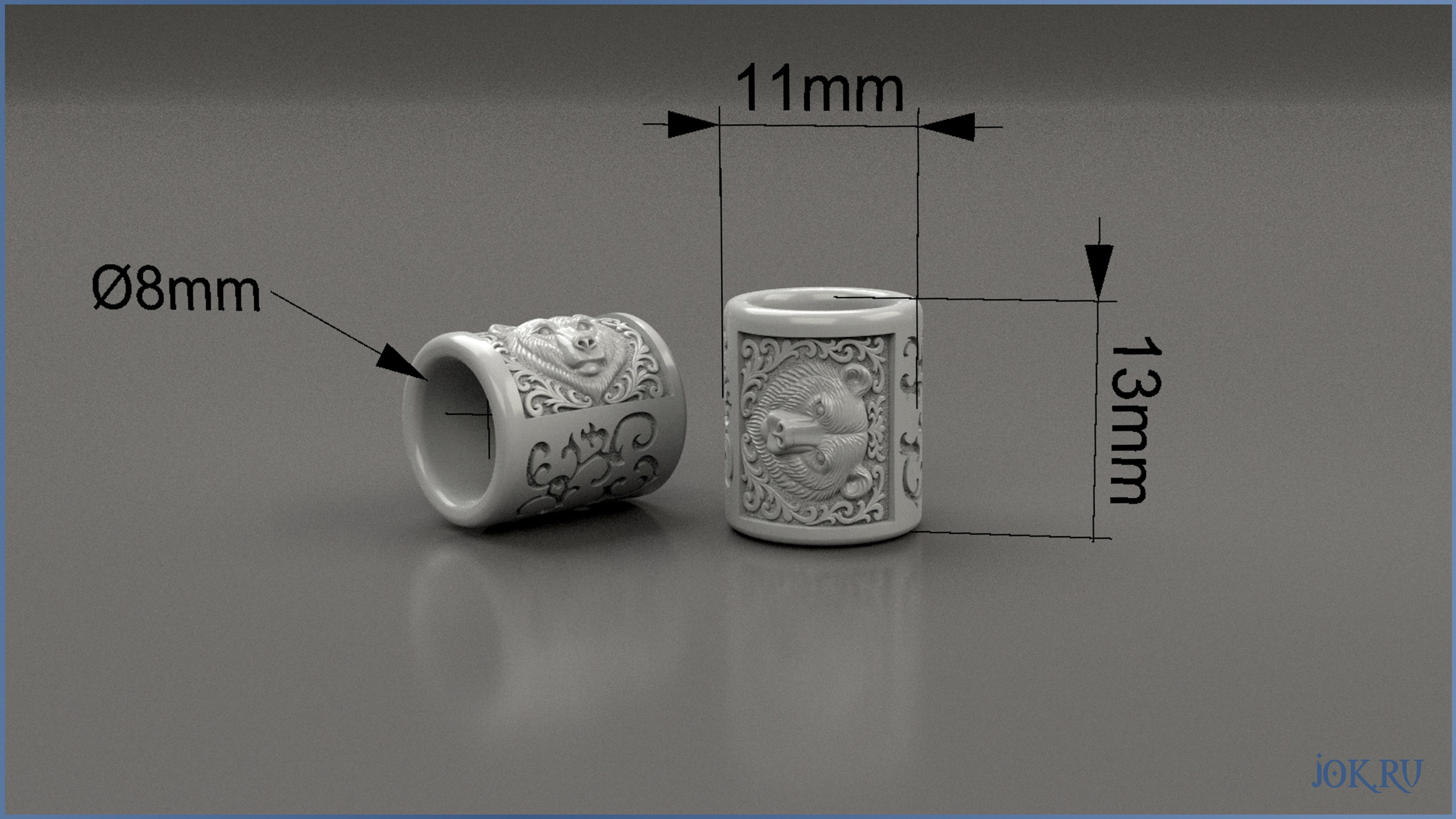 3D моделирование бусин и шармов – кастомные украшения в Joker-Studio