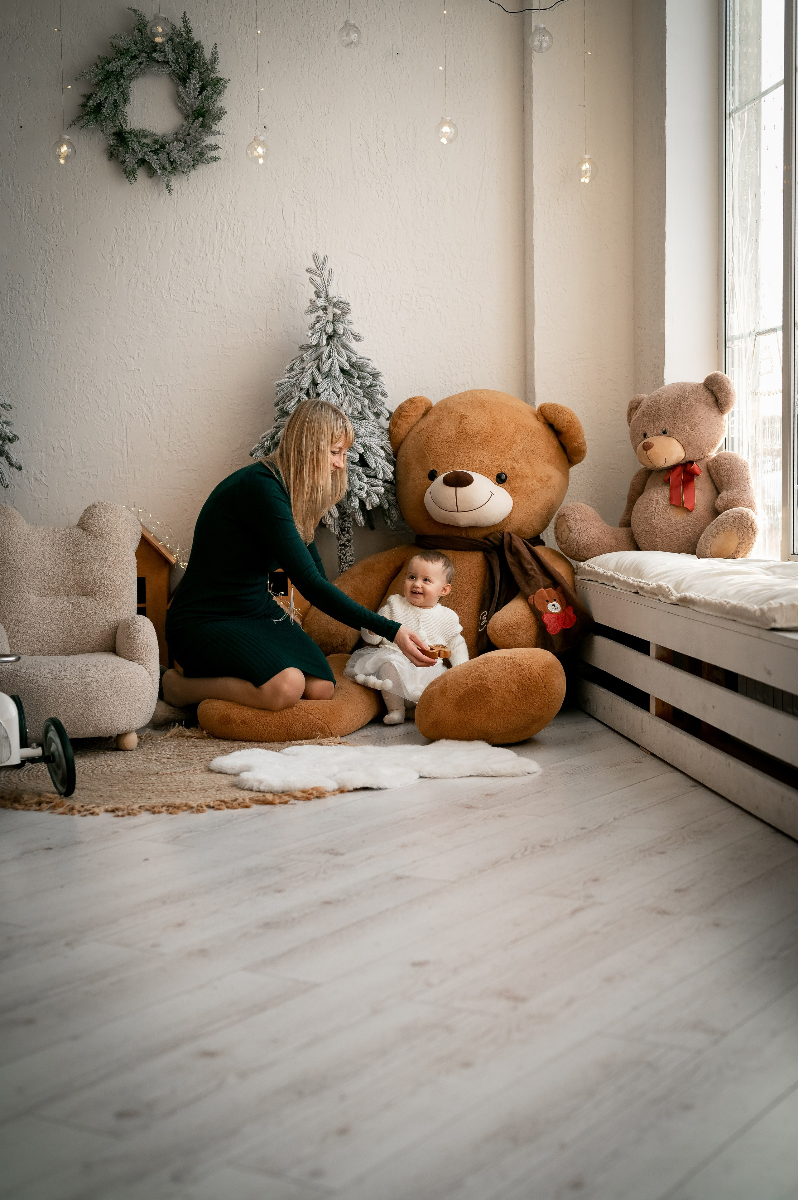 Новый год в студии. Фотограф новорождённых, семейный, школьный в городе Калуге Евгения