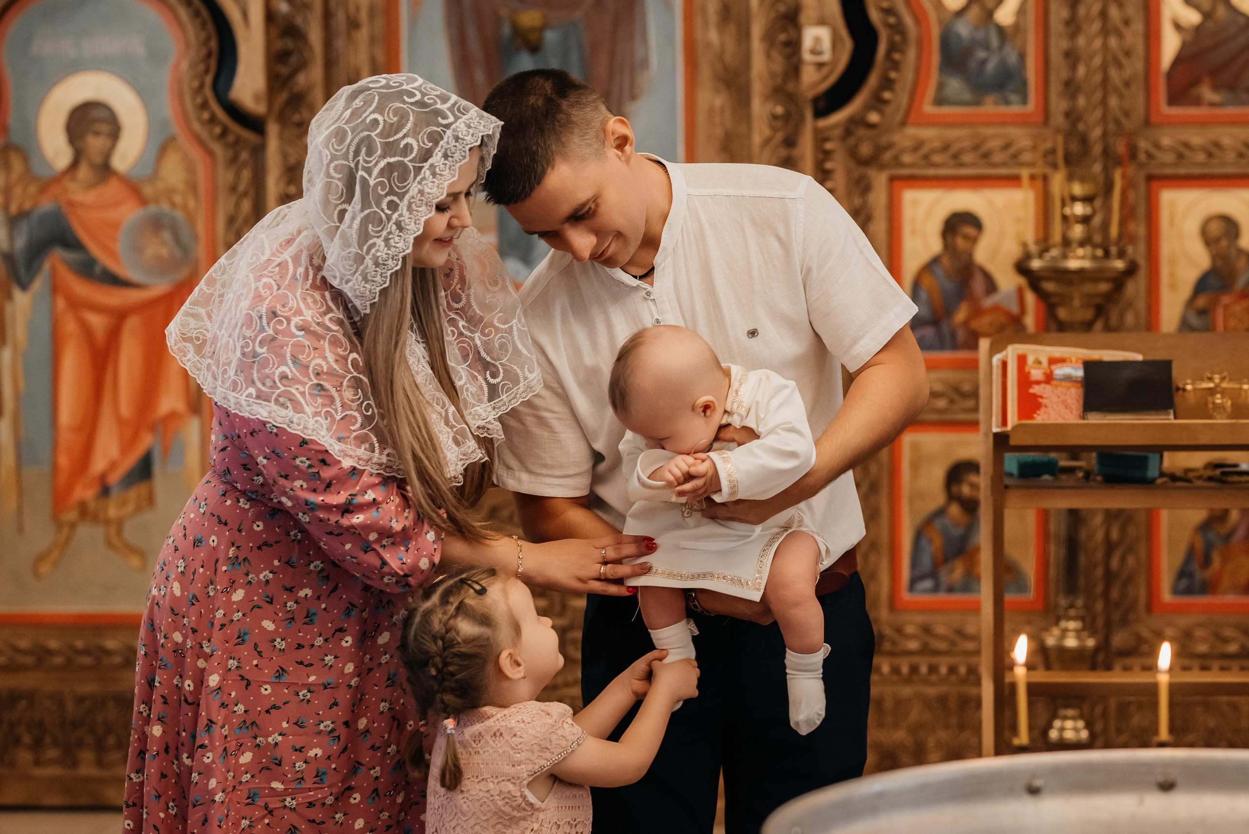 Крещение Ромы. Свадебный и семейный фотограф Яна Стражева. Волгоград, Москва