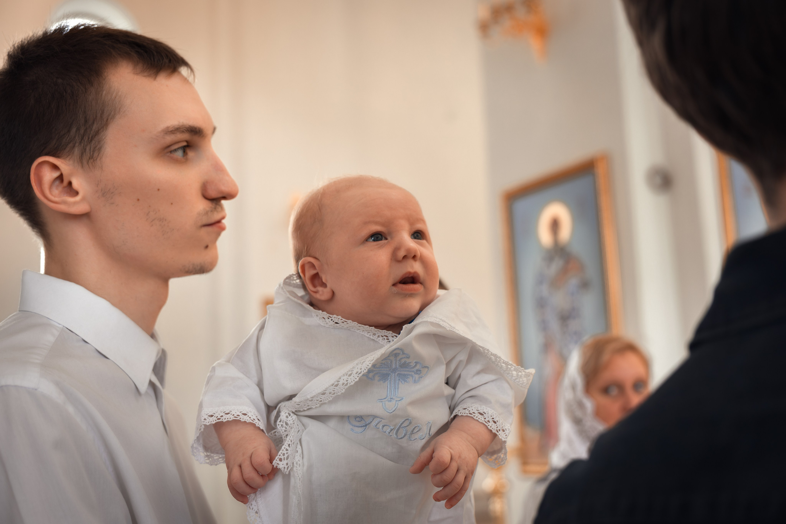 Крещение в Храме Успения Пресвятой Богородицы в Останкино | Фотограф Мария Шантарева