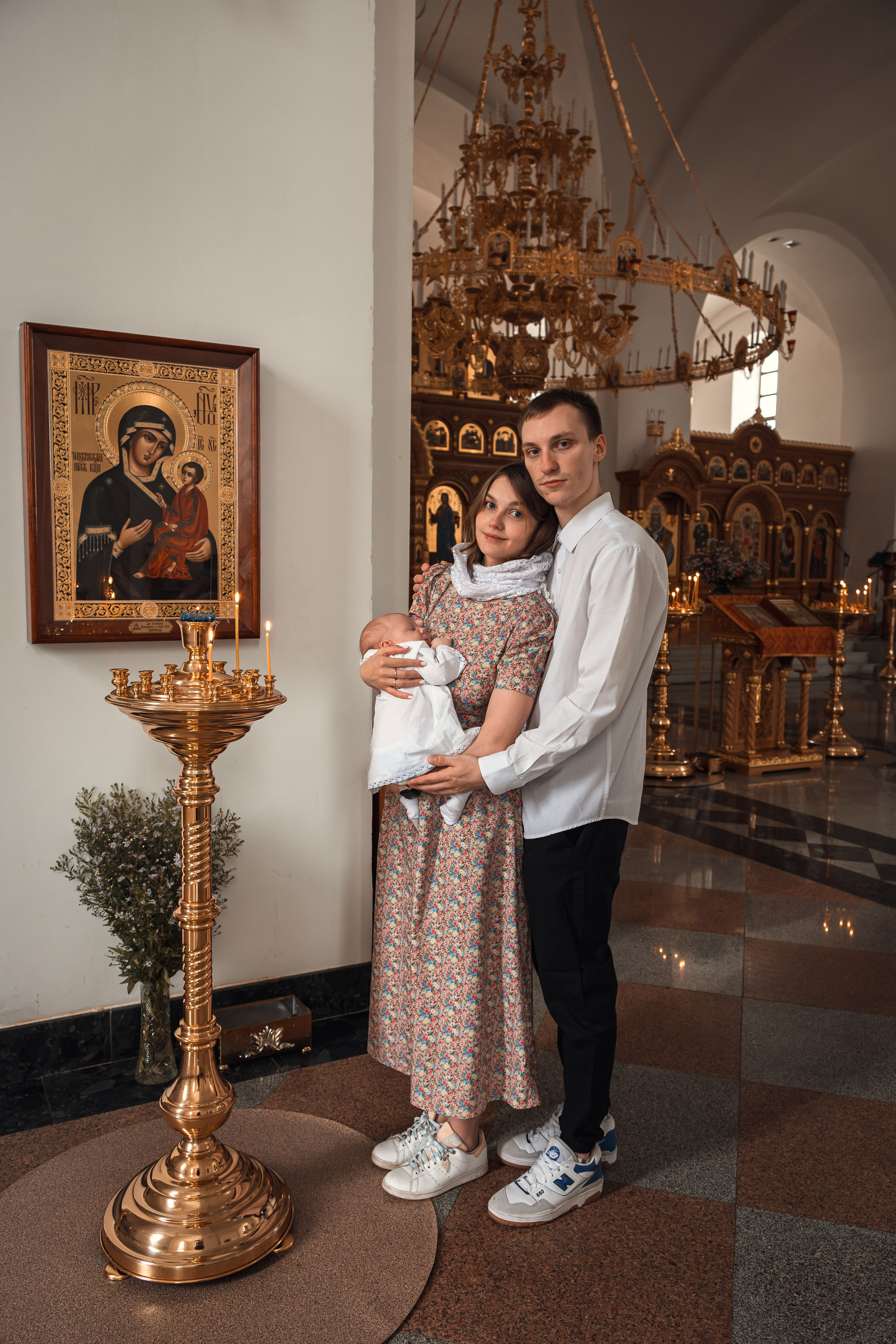 Крещение в Храме Успения Пресвятой Богородицы в Останкино | Фотограф Мария Шантарева