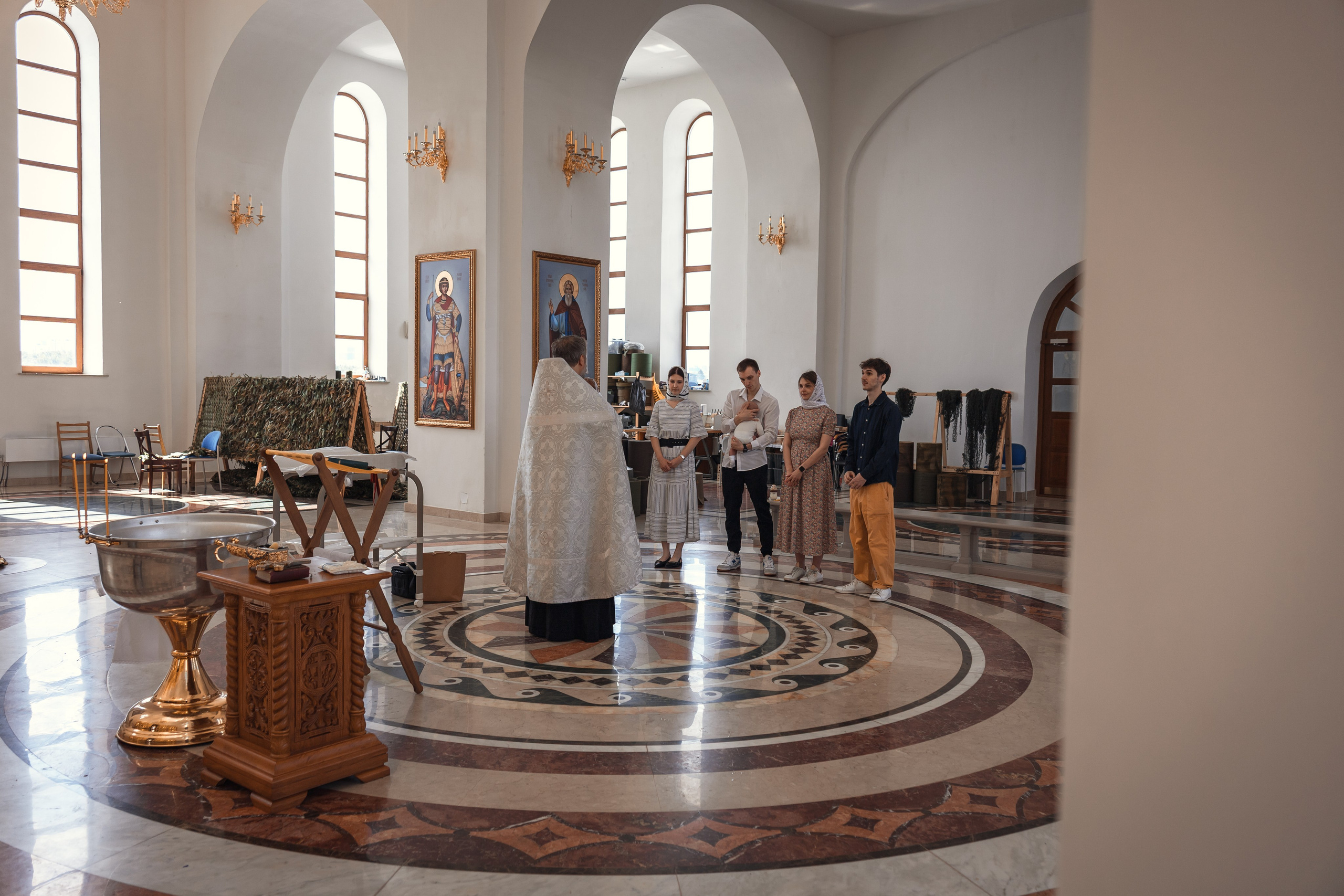Крещение в Храме Успения Пресвятой Богородицы в Останкино | Фотограф Мария Шантарева