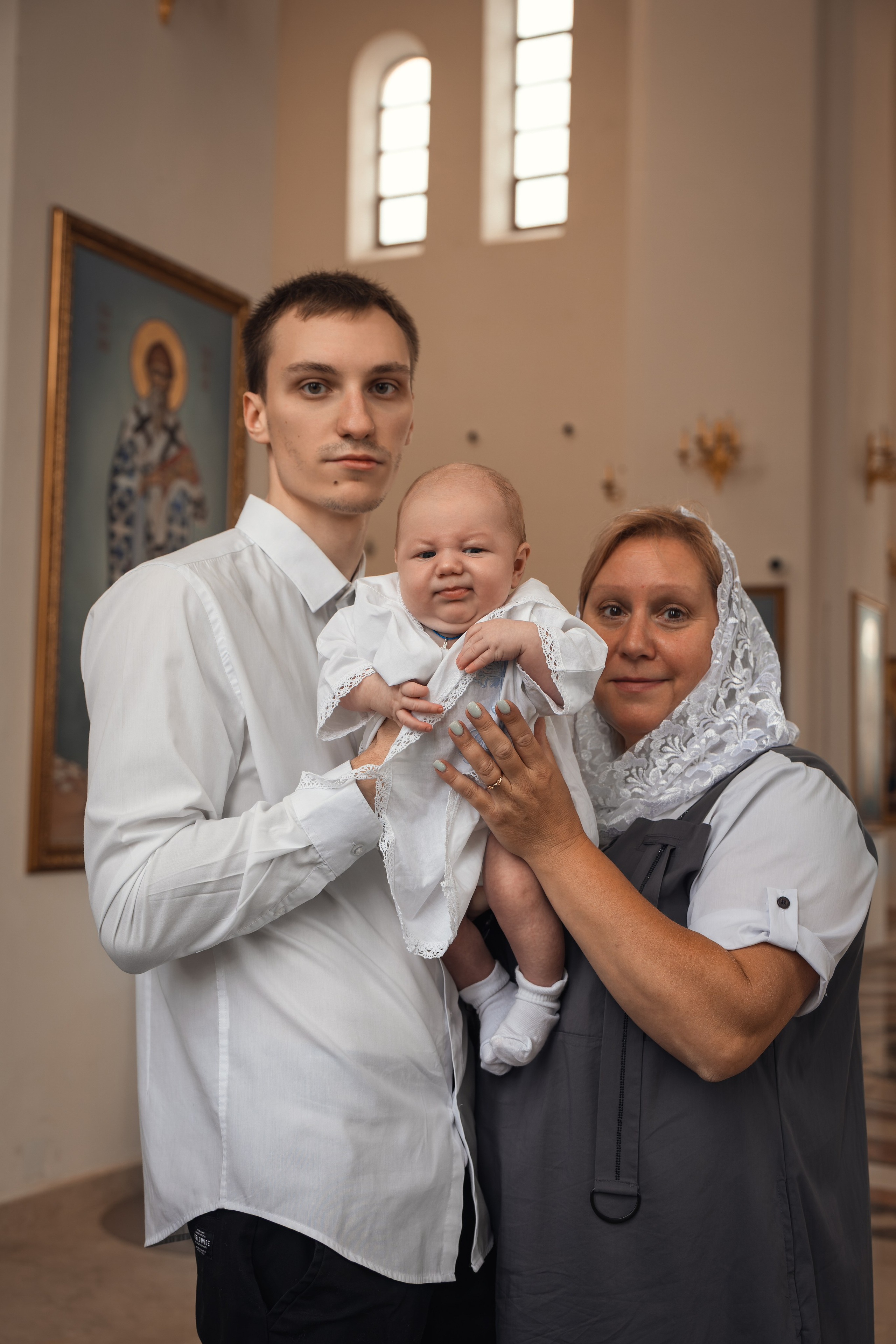Крещение в Храме Успения Пресвятой Богородицы в Останкино | Фотограф Мария Шантарева