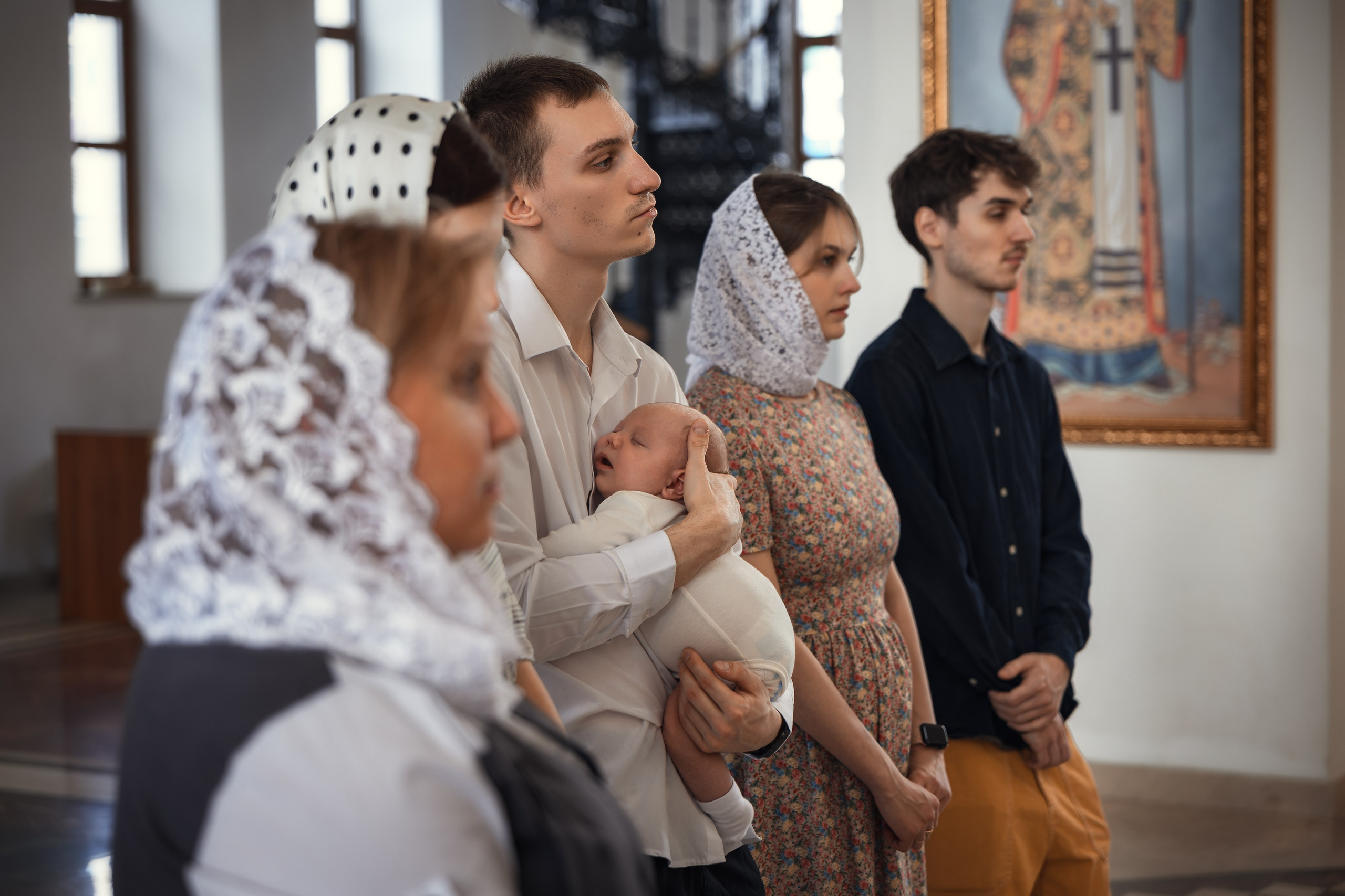 Крещение в Храме Успения Пресвятой Богородицы в Останкино | Фотограф Мария Шантарева