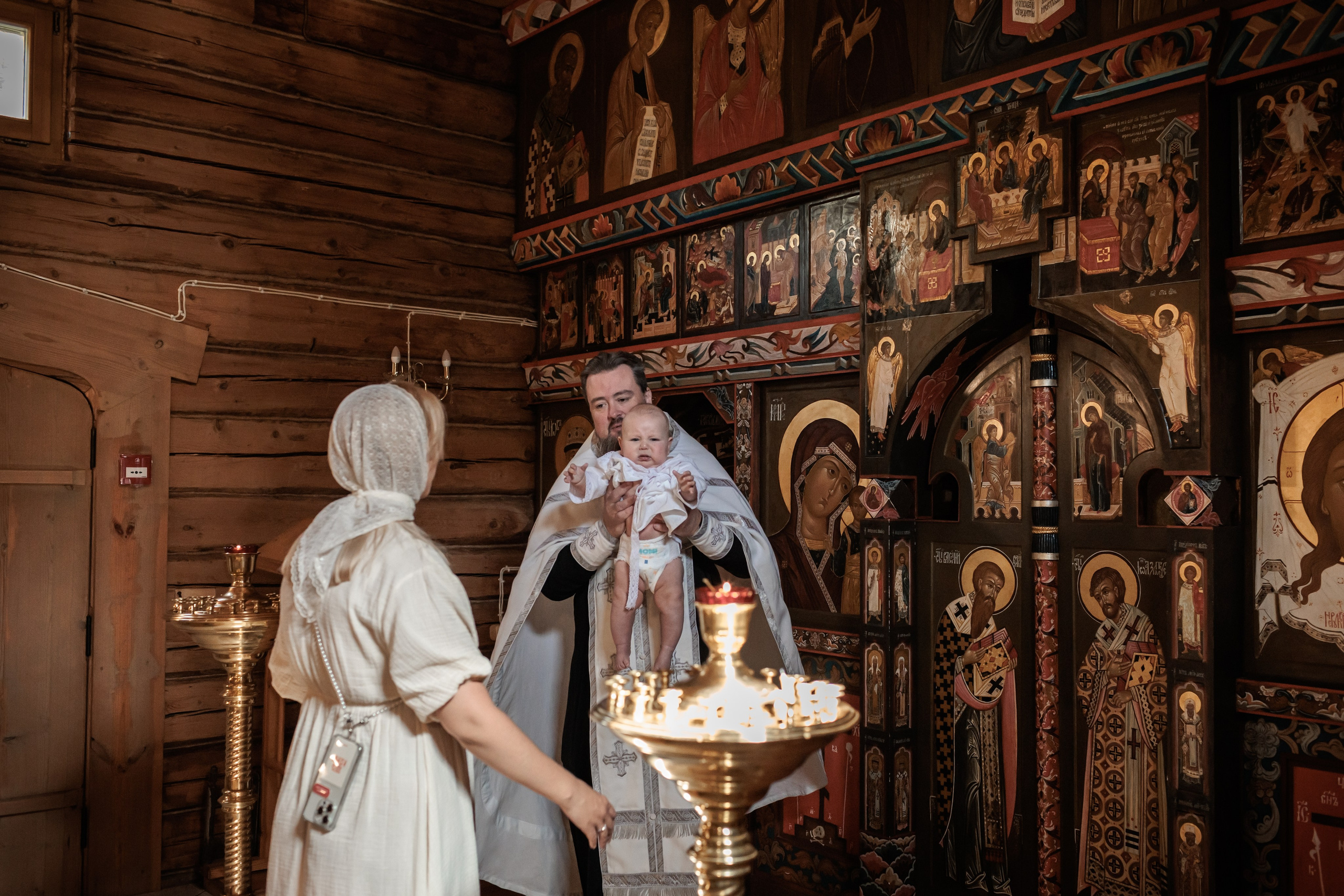 Крещение в Храме Успения Пресвятой Богородицы в Косино. Профессиональный фотограф в Москве и Мо Мария Шантарёва