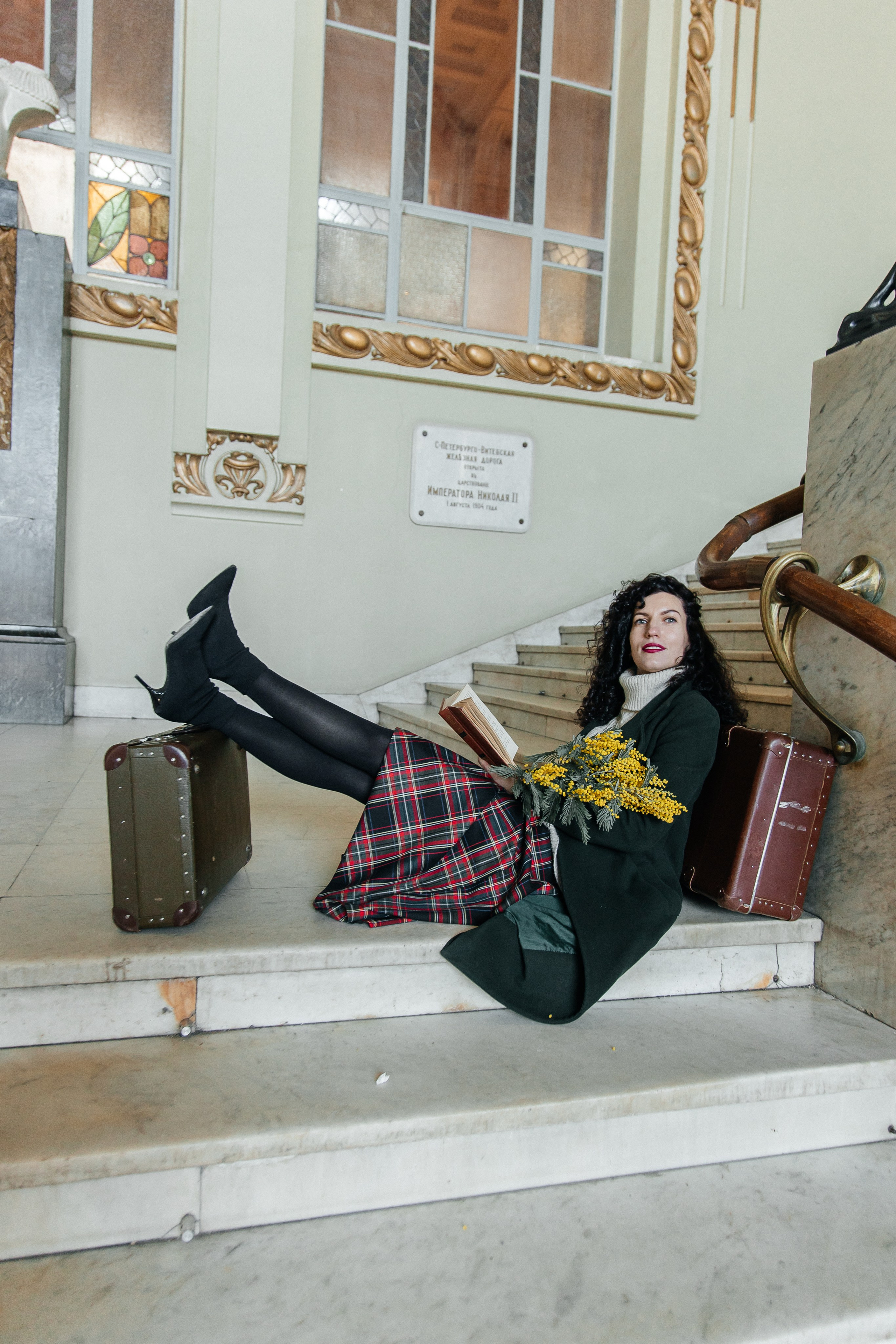 Вероника на Витебском вокзале. Фотограф в Санкт-Петербурге Аня Григорьева ♡