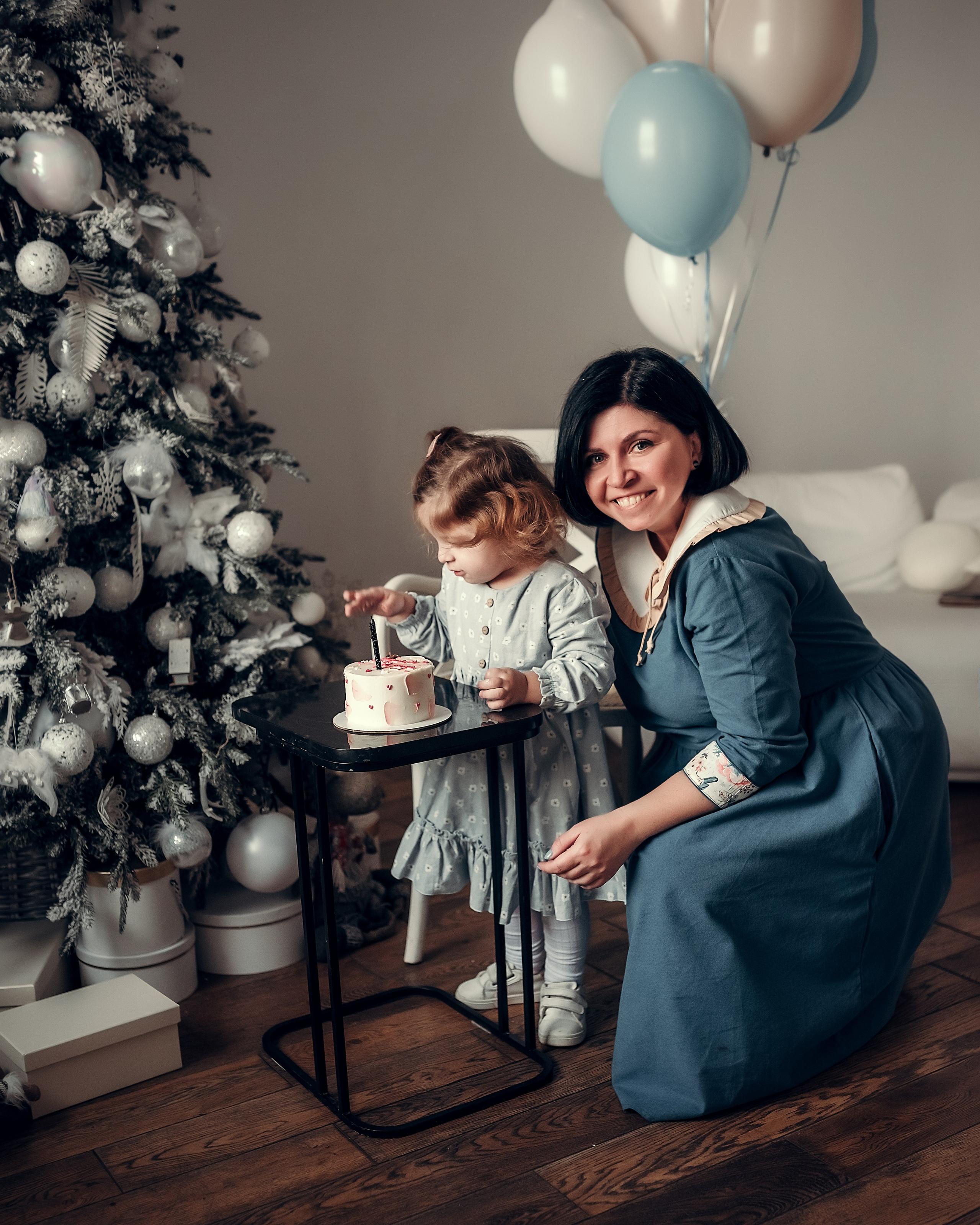 Фотосессия на 2 годика для Веры, студия Skypoint. Фотограф в Санкт- Петербурге Мария Золотарь