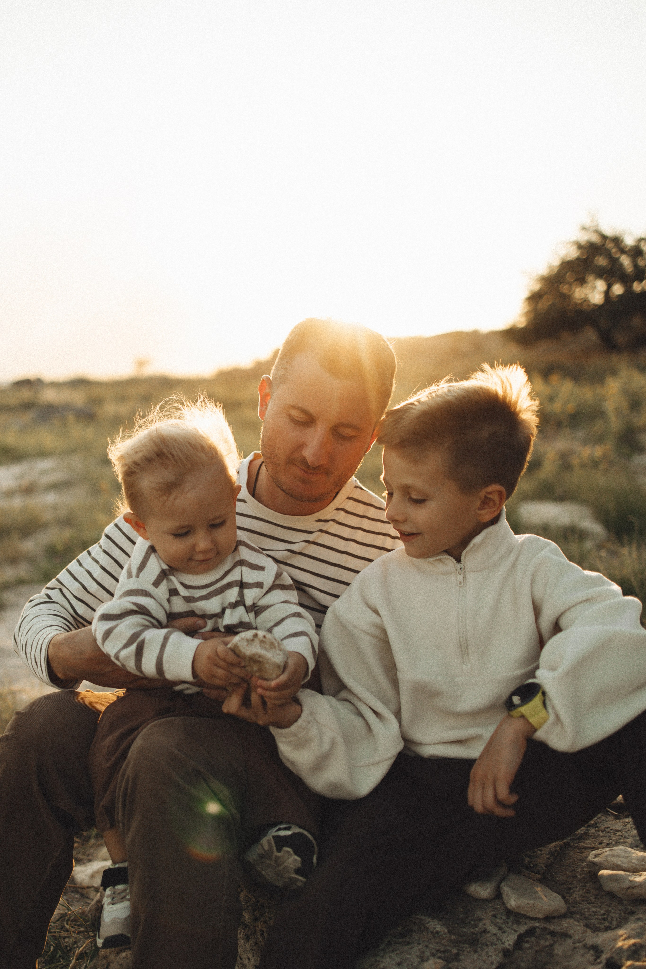 Семейная история, закат в Мержаново. Семейный и детский фотограф, таганрог, ростов-на-дону