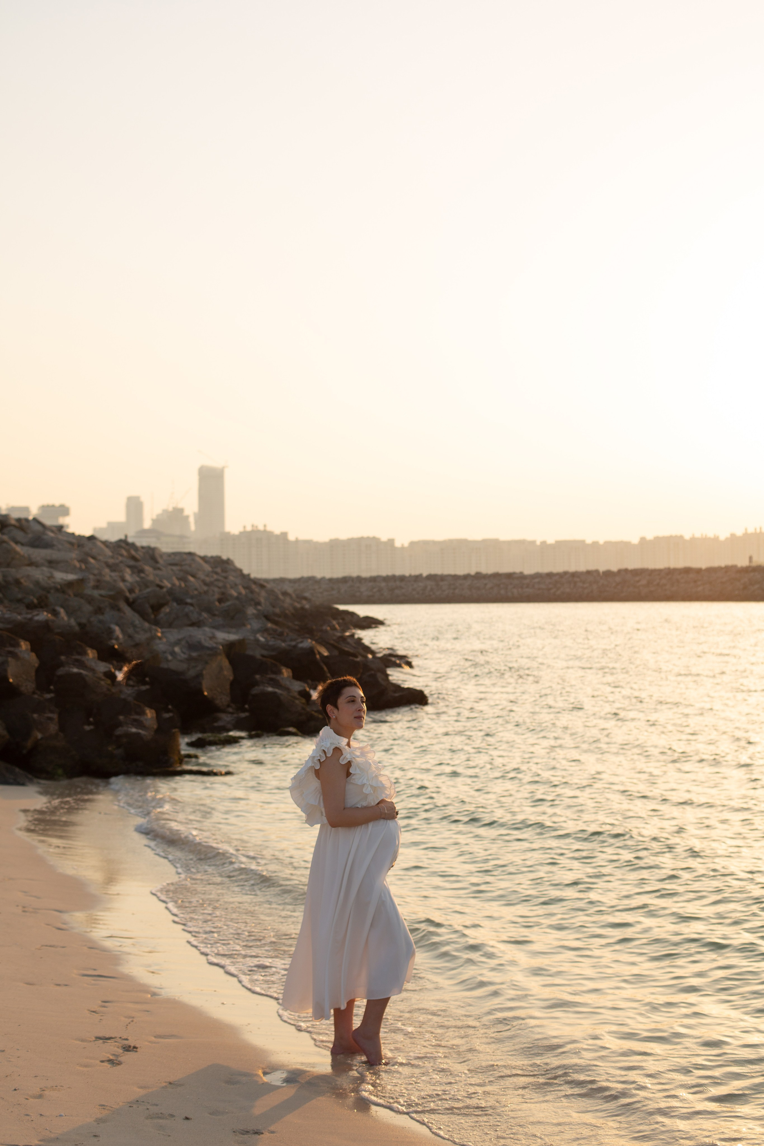 Classic Elegant Pregnancy Photoshoot in Dubai