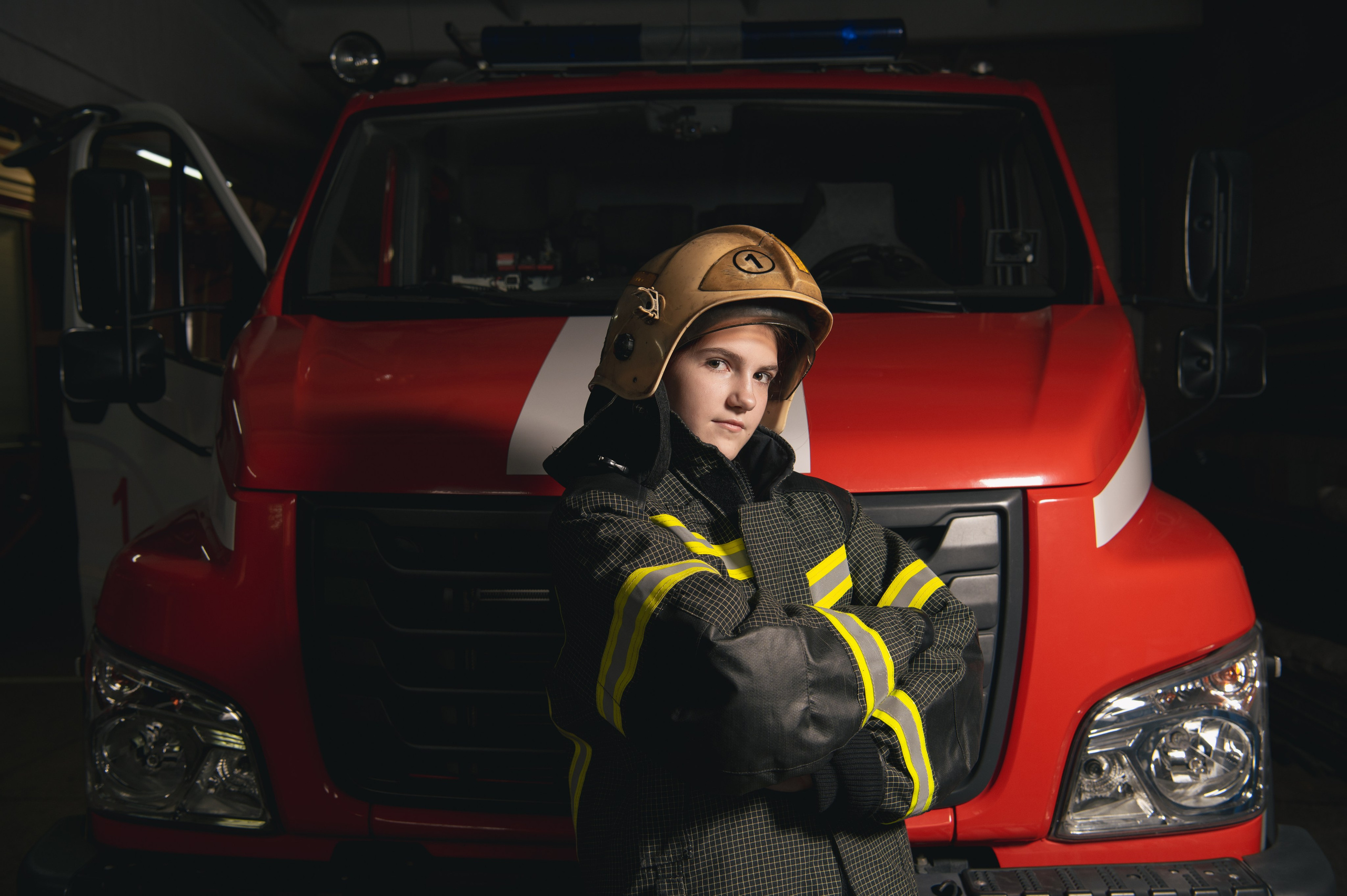 Дети пожарные. Детский фотограф в Новокузнецке Николай Чекалин