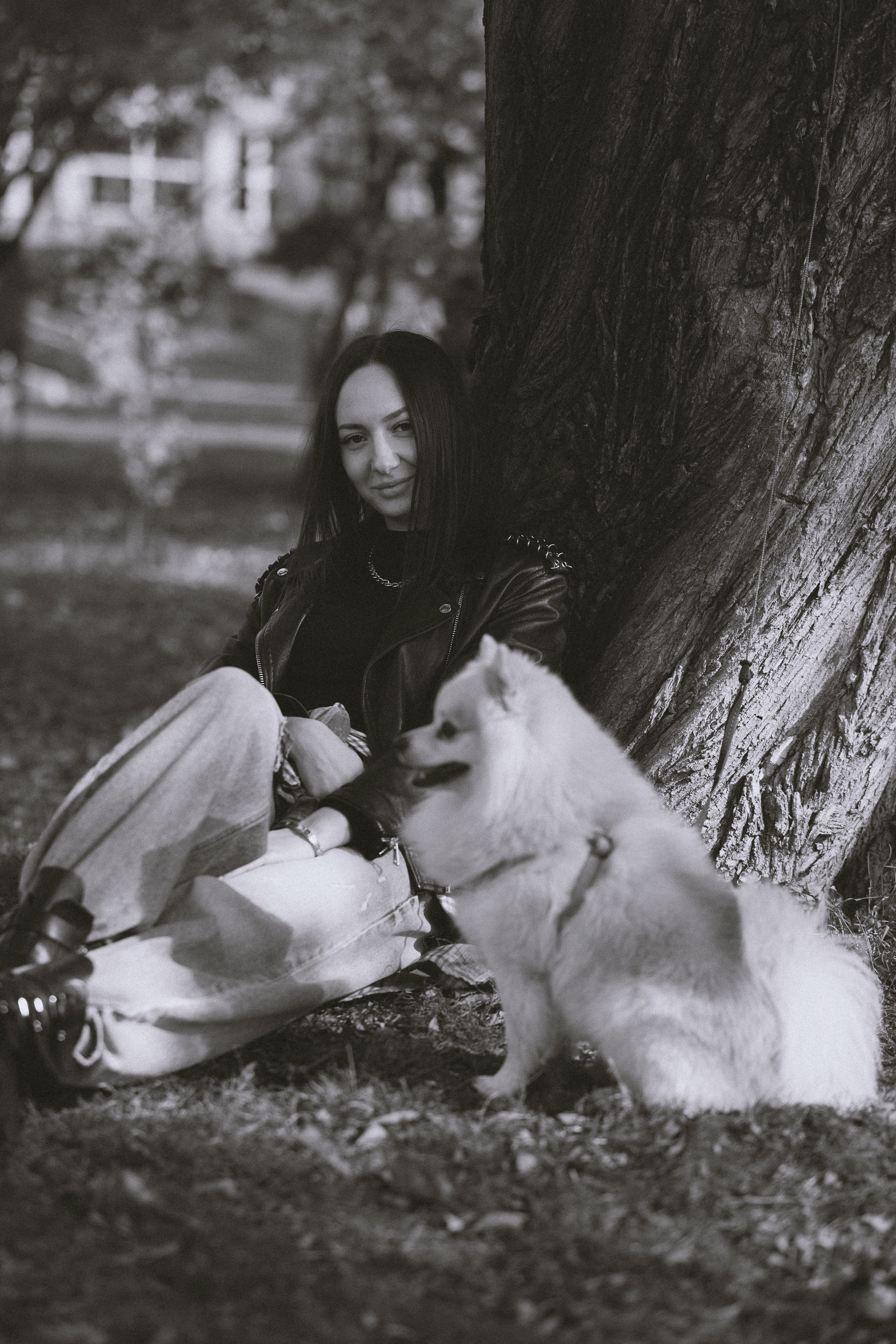 Дарья и ее шпиц Роня. Фотограф в Хабаровске — Виолетта Агафонова