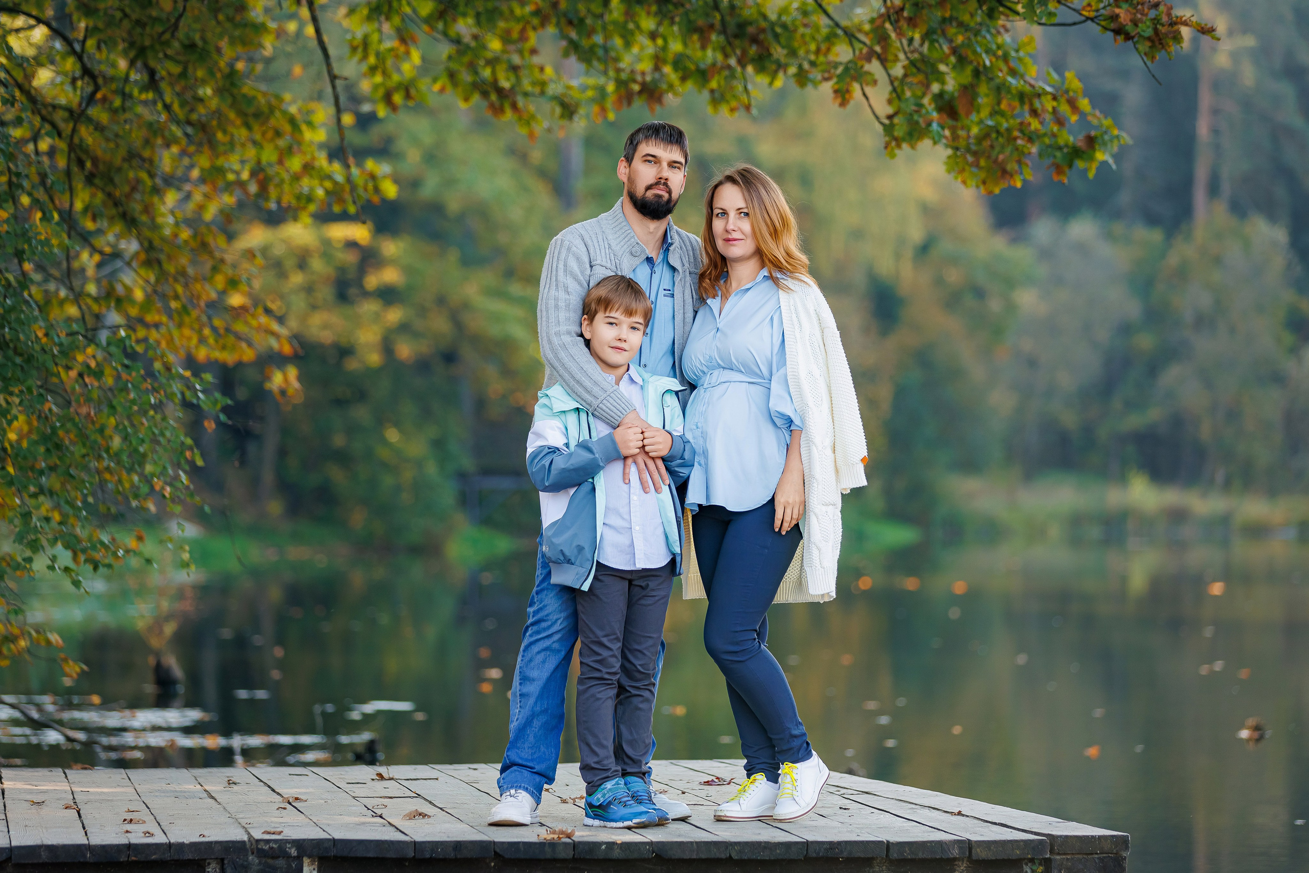 Екатерина, Алексей и Глеб, «В ожидании». Семейный и детский фотограф Комина Елена, Власиха, Одинцово