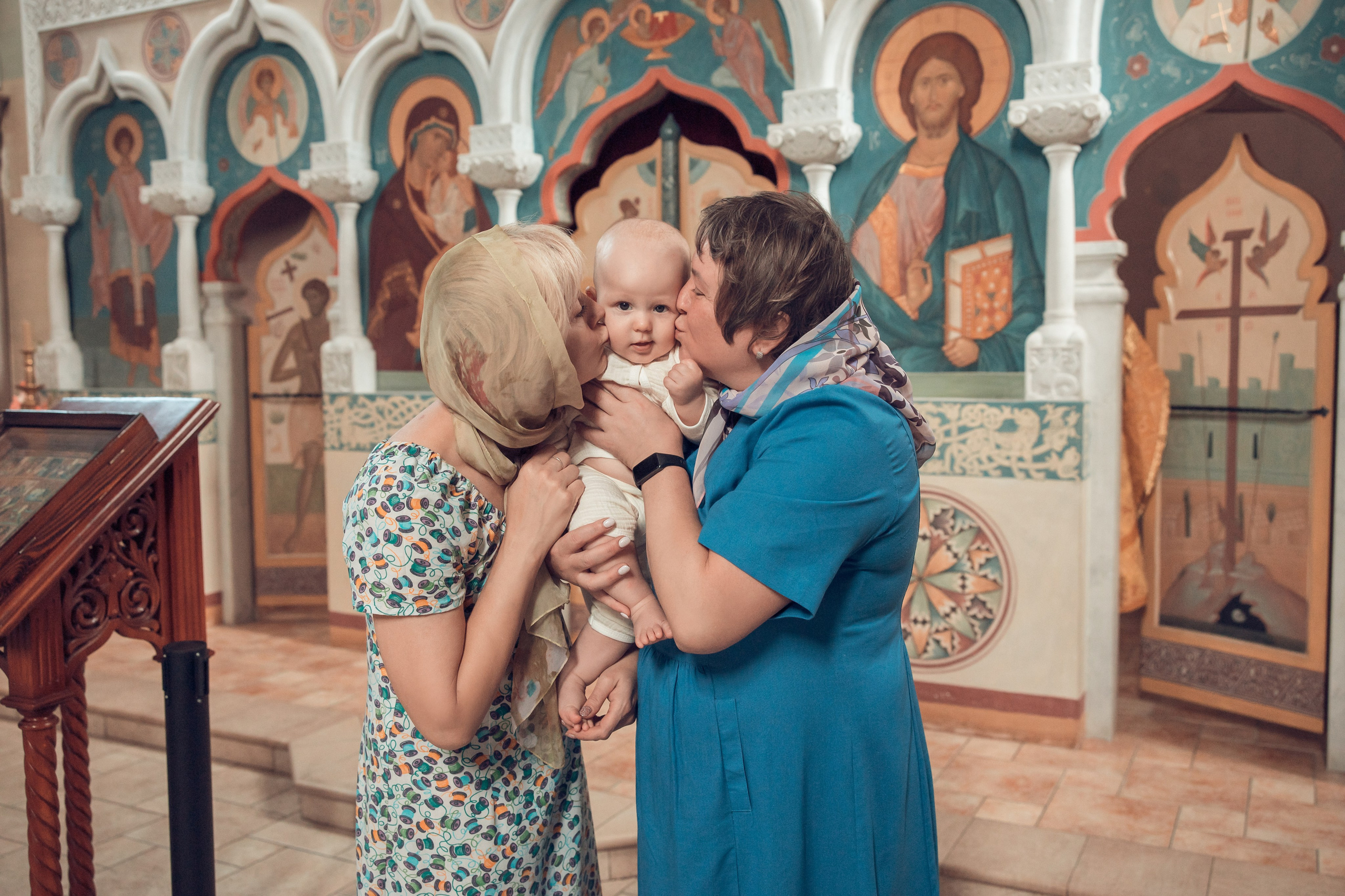 Таинство Крещения Василия. Храм в честь иконы «Всецарица». Семейный фотограф в Рязани и Рязанской области