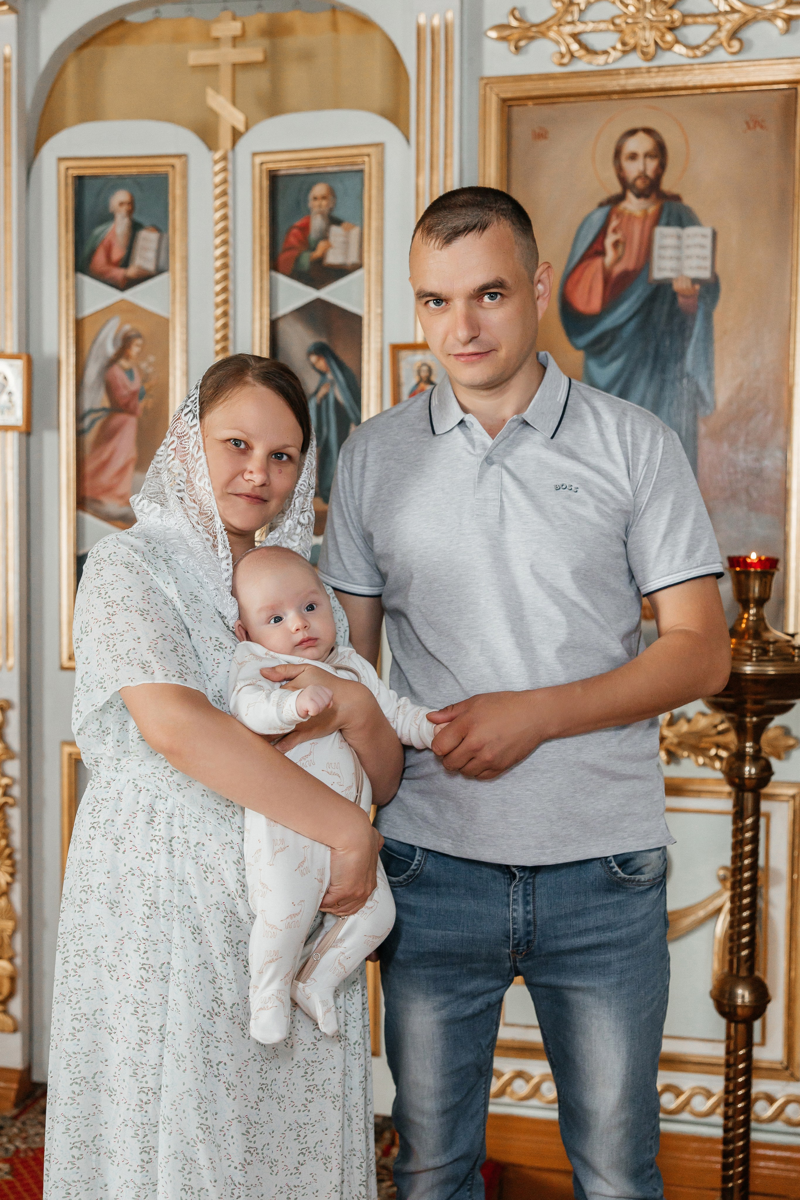 Таинство Крещения Ивана. Храм в честь иконы Божией Матери «Всех скорбящих Радость». Семейный фотограф в Рязани и Рязанской области