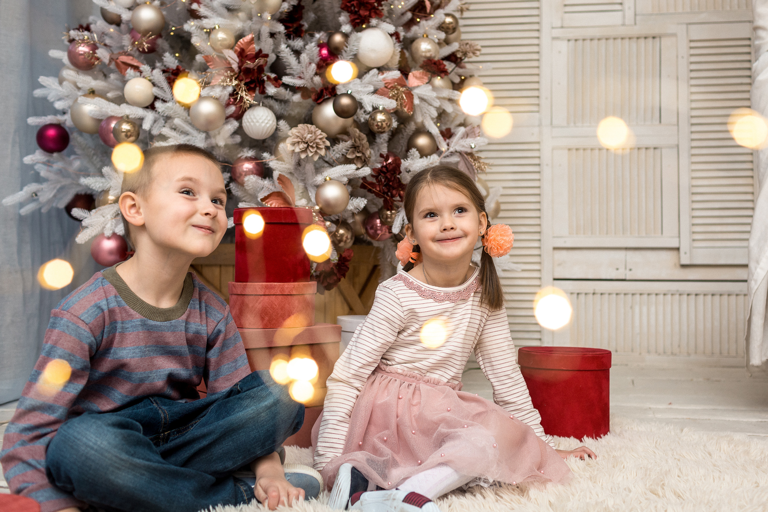 Новогодняя фотосессия в студии. Ирина Носова - семейный и детский фотограф