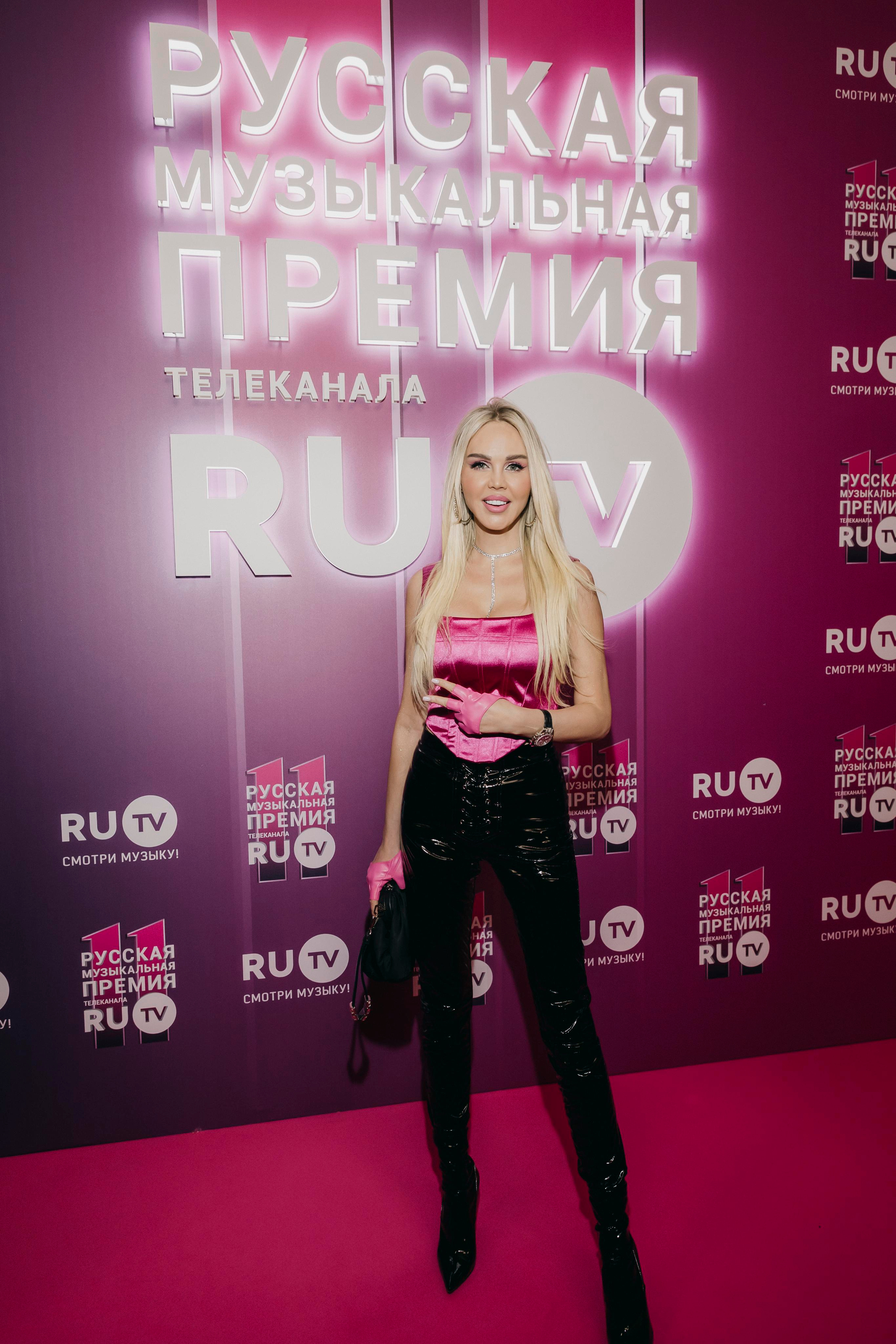 Мария Погребняк на Русской Музыкальной Премии телеканала RU.TV