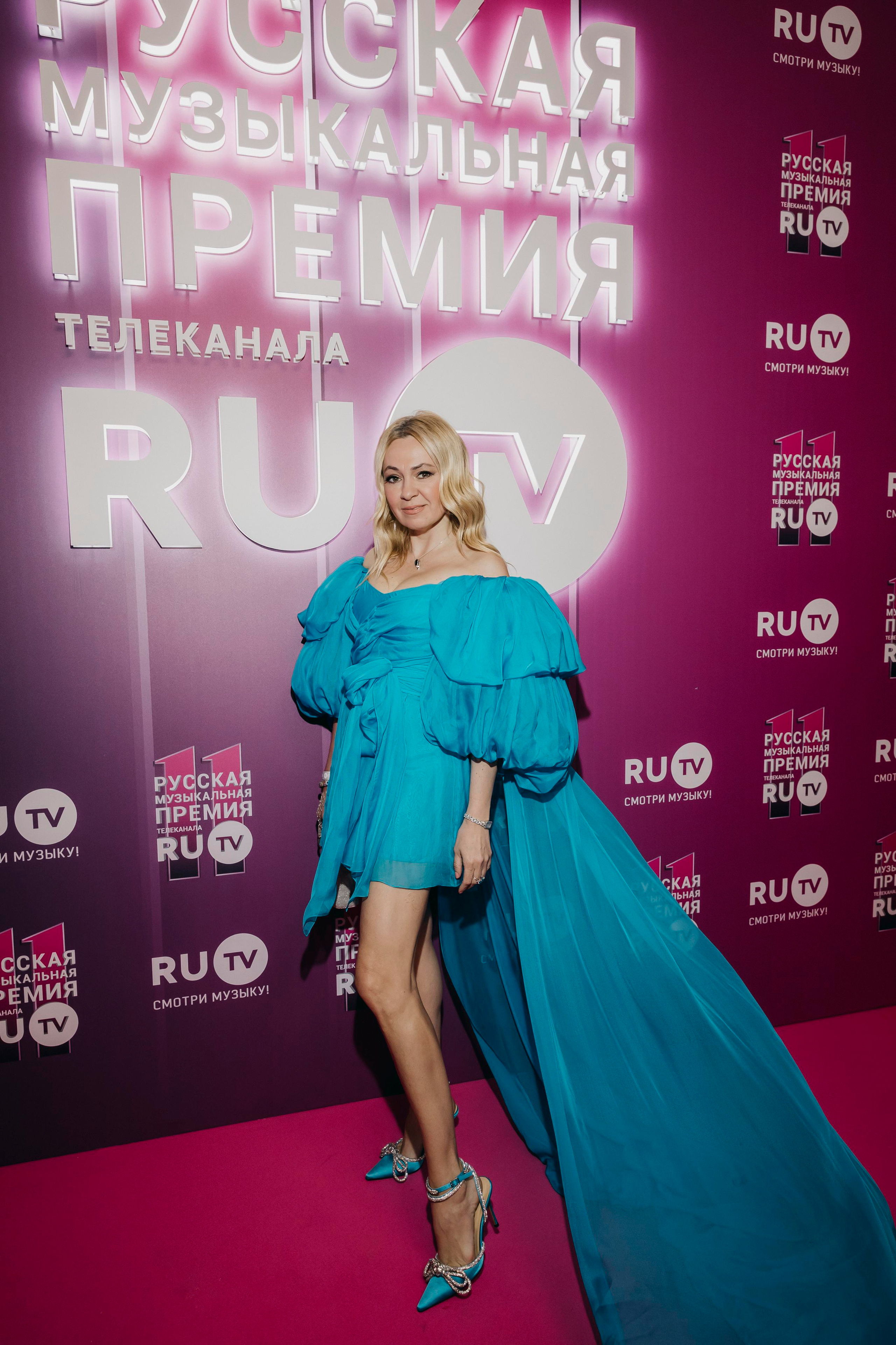 Яна Рудковская на Русской Музыкальной Премии телеканала RU.TV