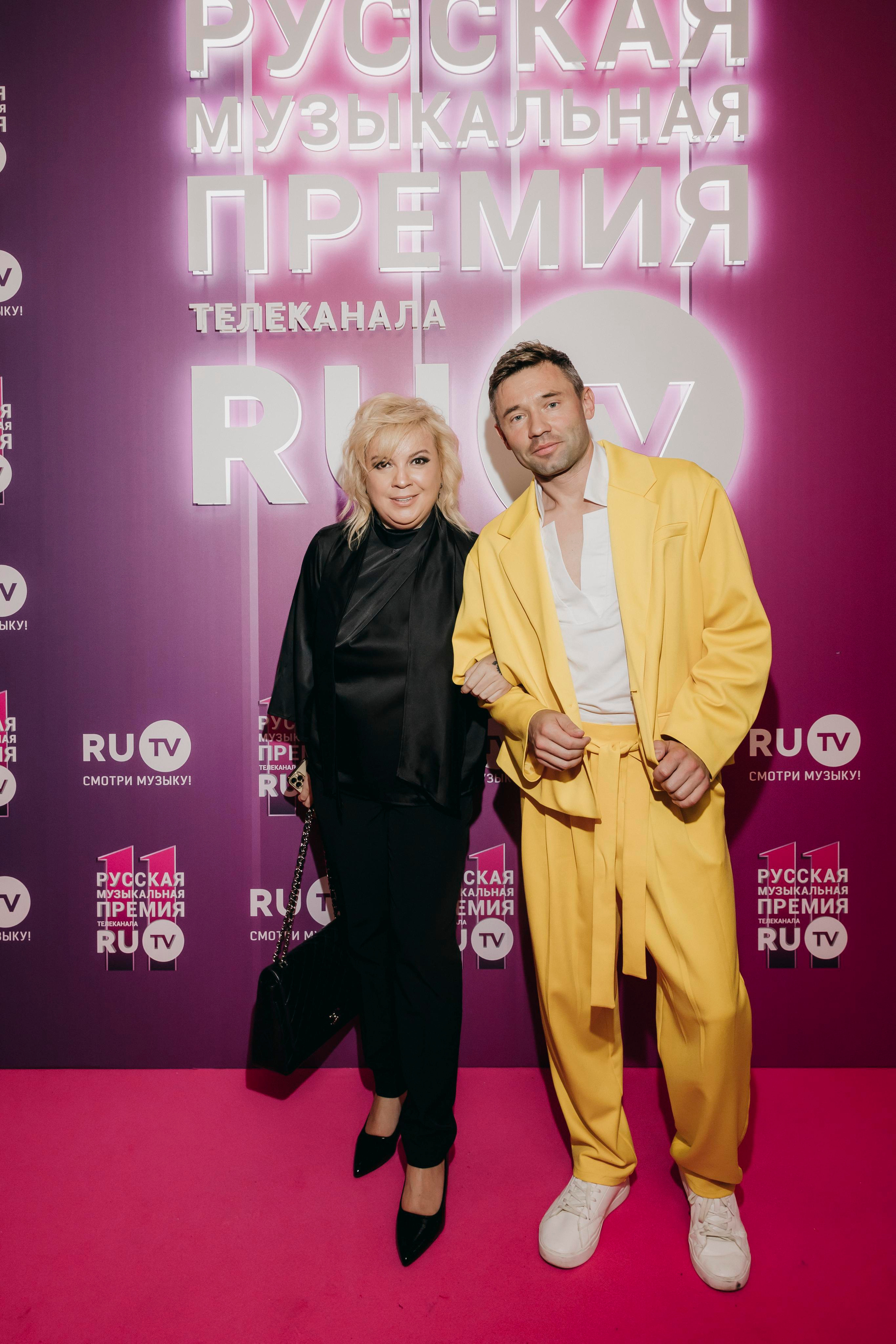 Алена Блин и Дмитрий Иноземцев на Русской Музыкальной Премии телеканала RU.TV