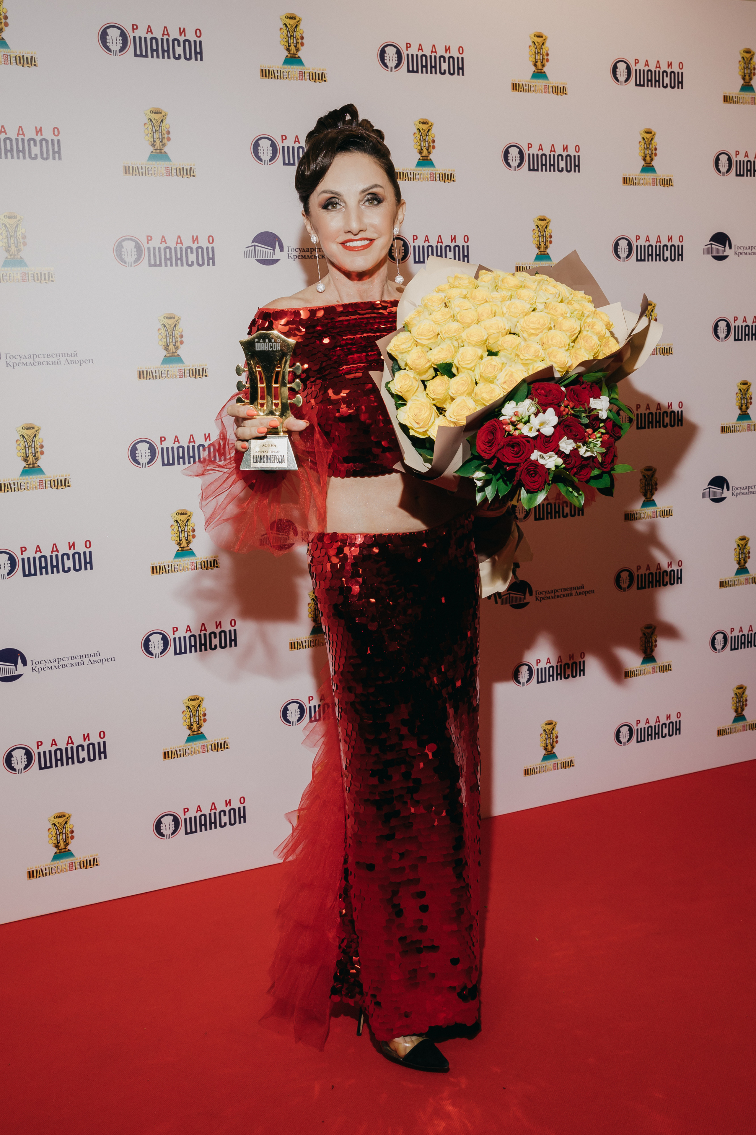 Афина на Ежегодной Музыкальной Премии Шансон Года в Кремле 