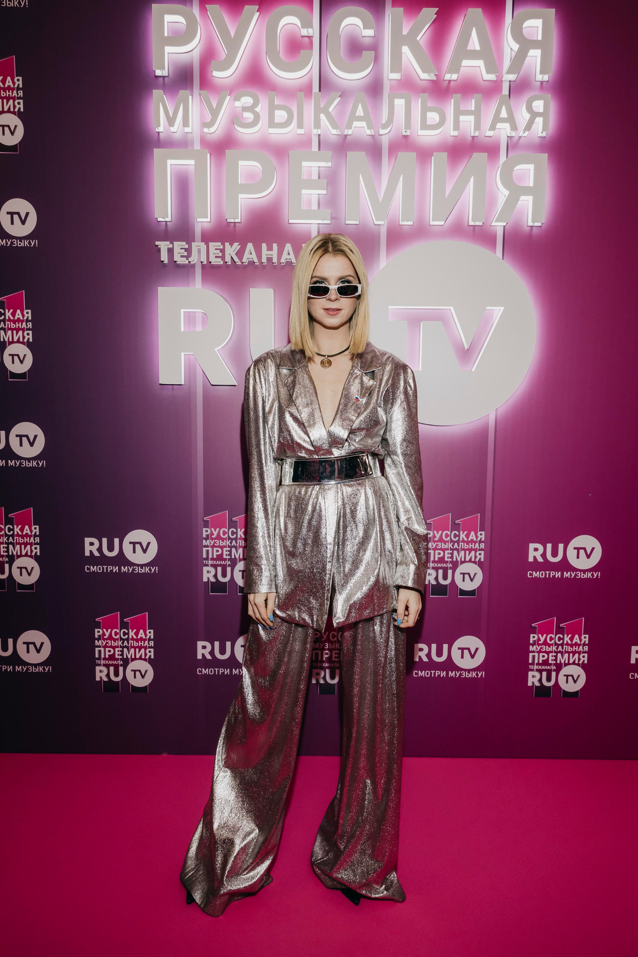 Надежда Гуськова на Русской Музыкальной Премии телеканала RU.TV