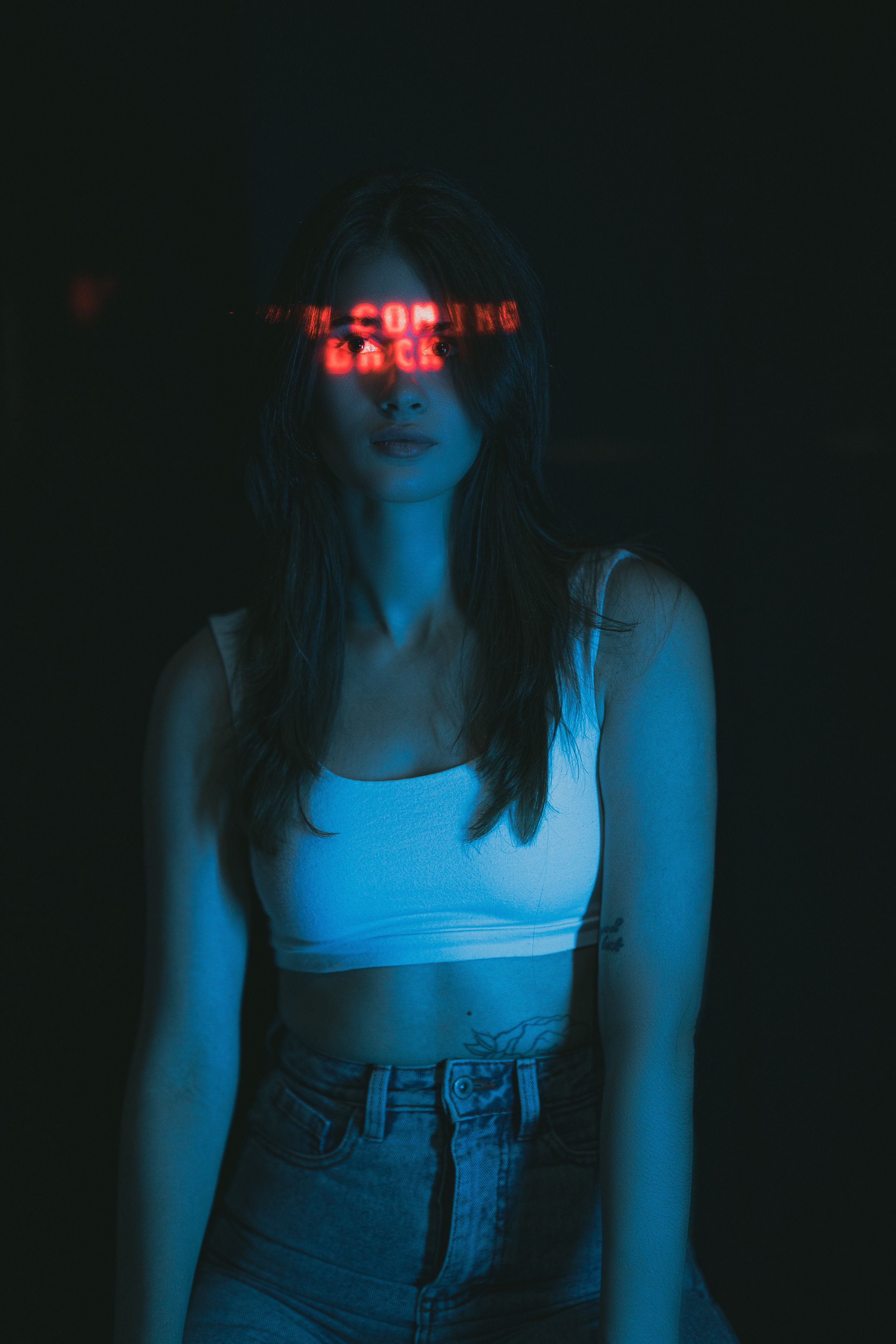 Фотосессия с проектором