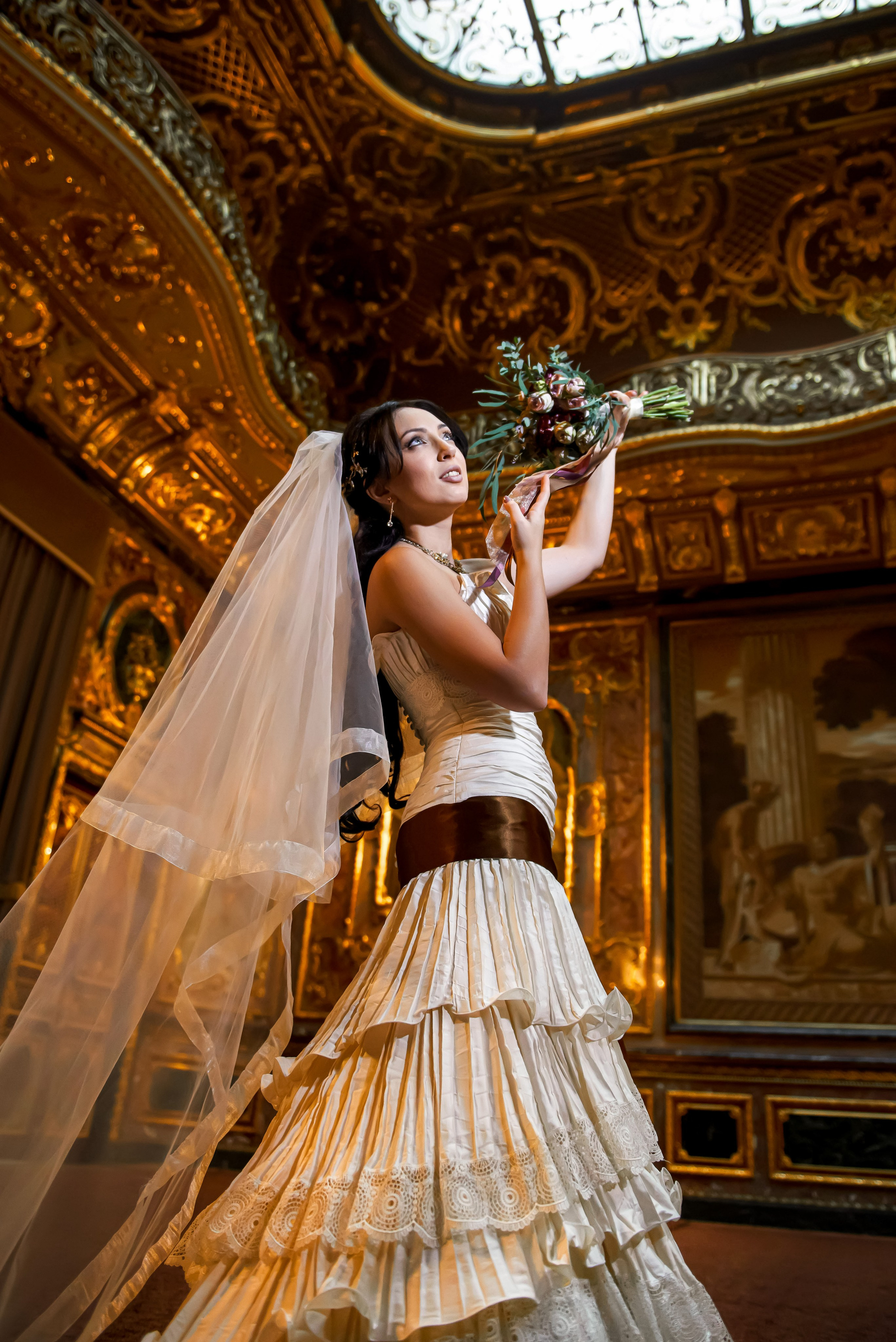 Свадебная фотосессия в Доме Архитектора на Большой Морской ул. Портретный, семейный и свадебный фотограф в Санкт-Петербурге и в Пушкине Ширяев Денис