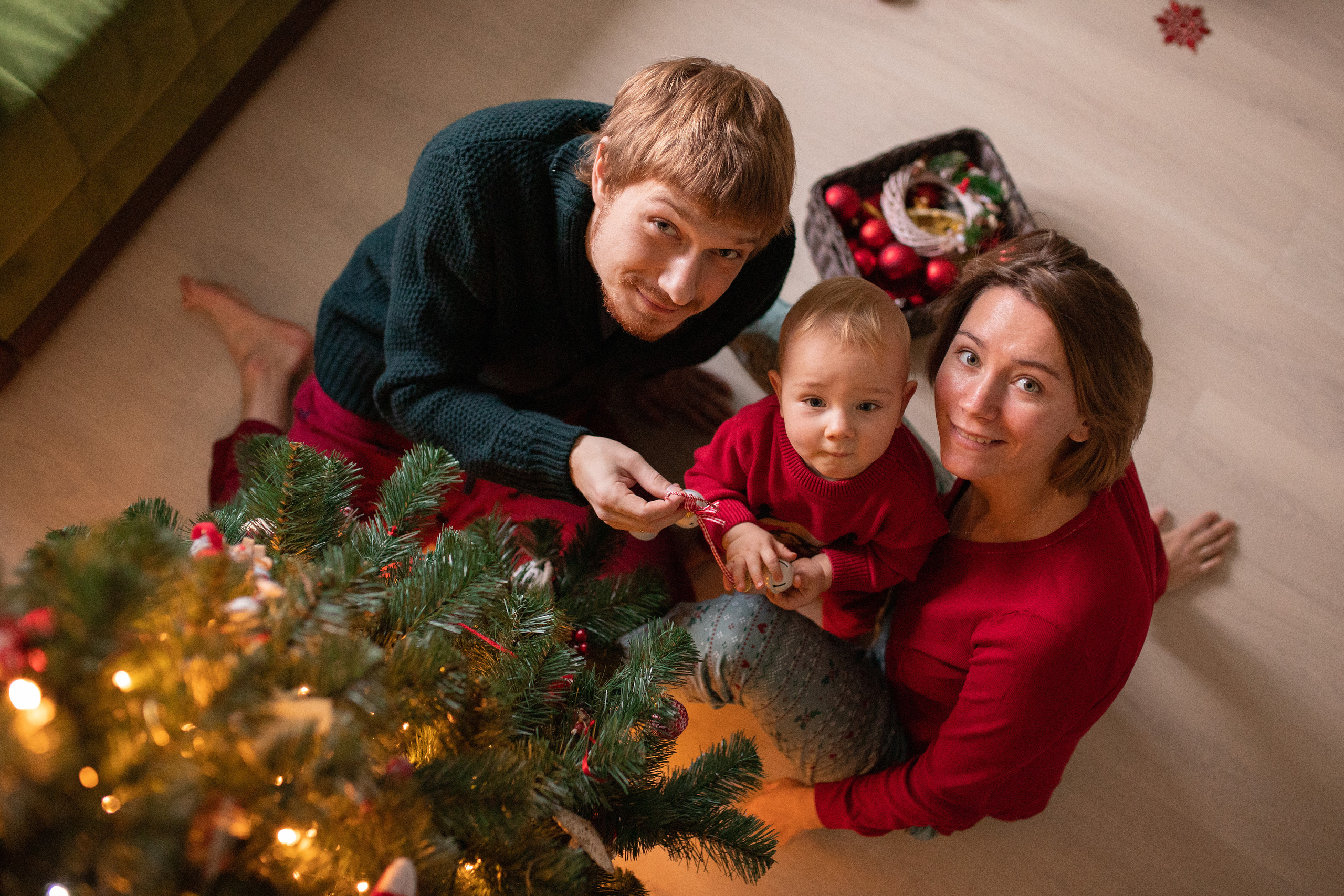Лена, новогодняя домашняя съемка. Семейный фотограф Москва