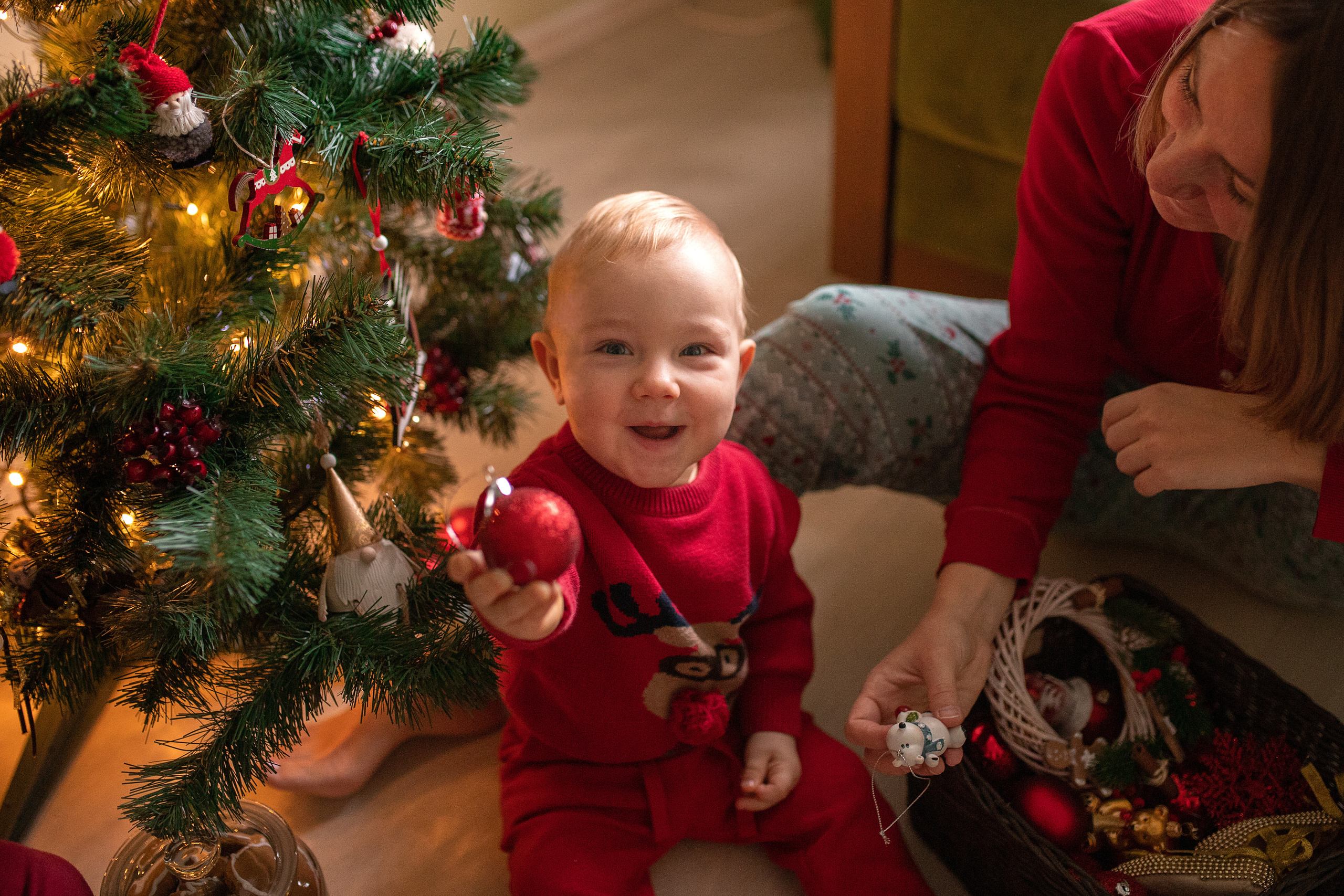 Лена, новогодняя домашняя съемка. Семейный фотограф Москва