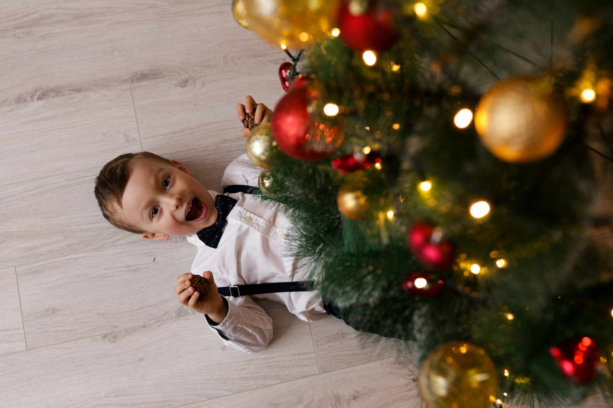 Даша, домашняя новогодняя. Семейный фотограф Москва