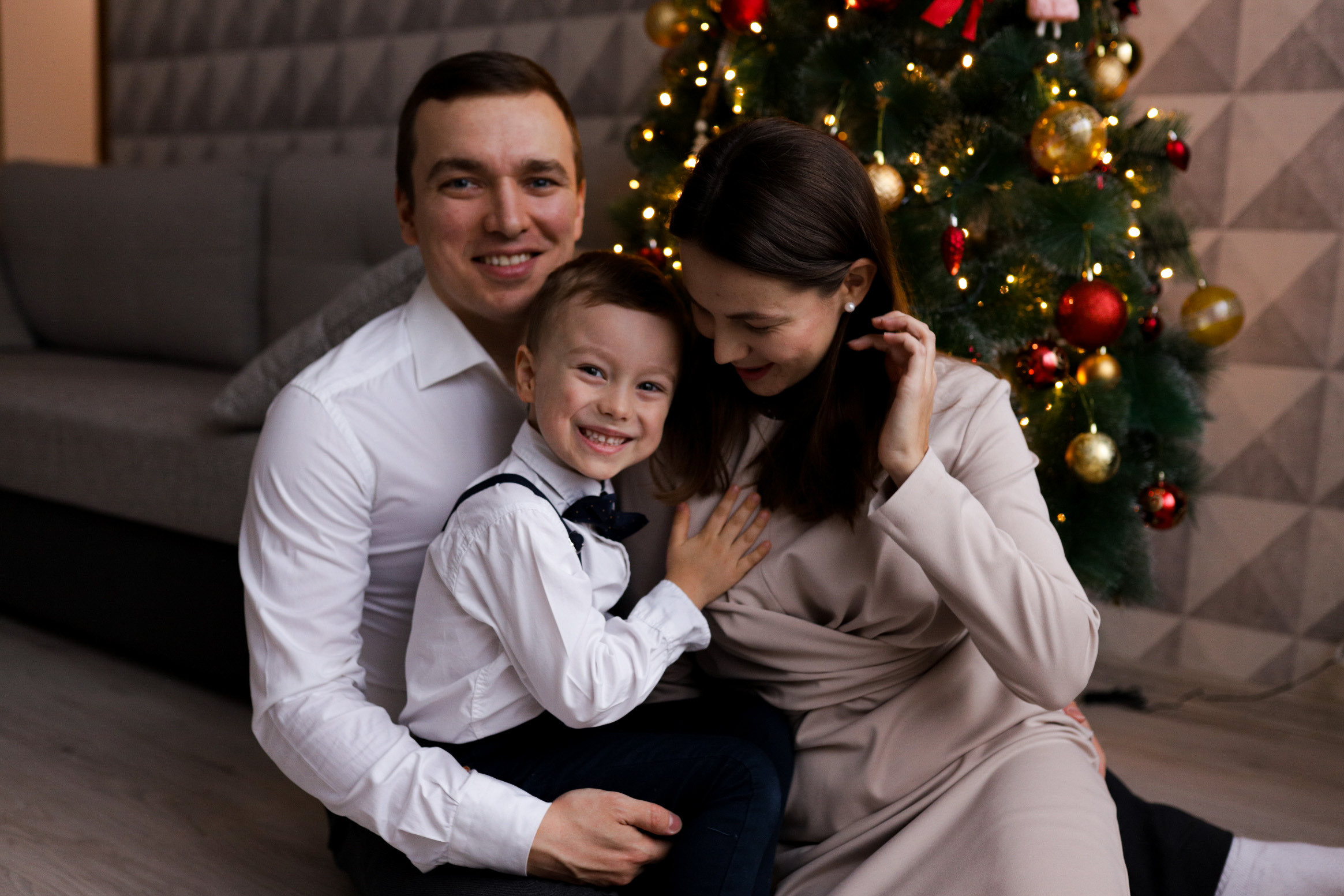 Даша, домашняя новогодняя. Семейный фотограф Москва