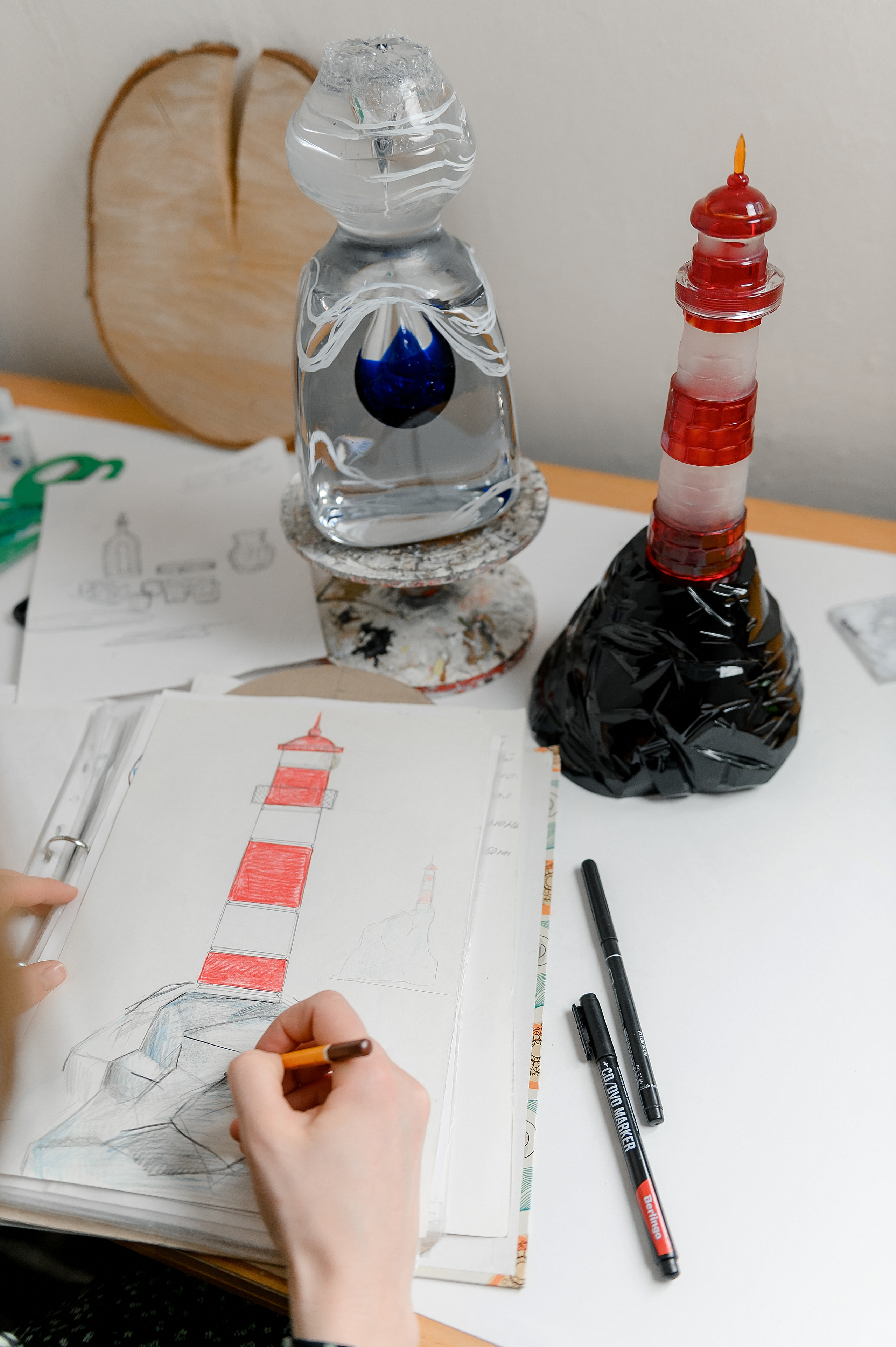 Художник Хрустального завода Наталья Любимова. Свадебный и семейный фотограф Ангелина Нусина