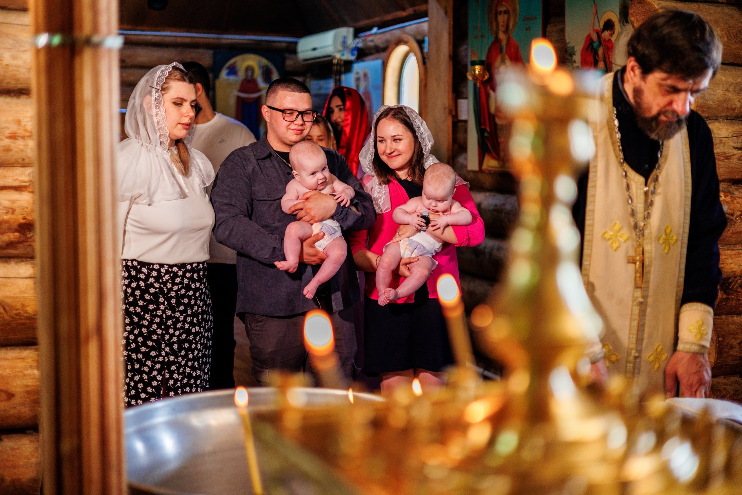 Крещение близняшек. Свадебный и семейный фотограф в Армавире