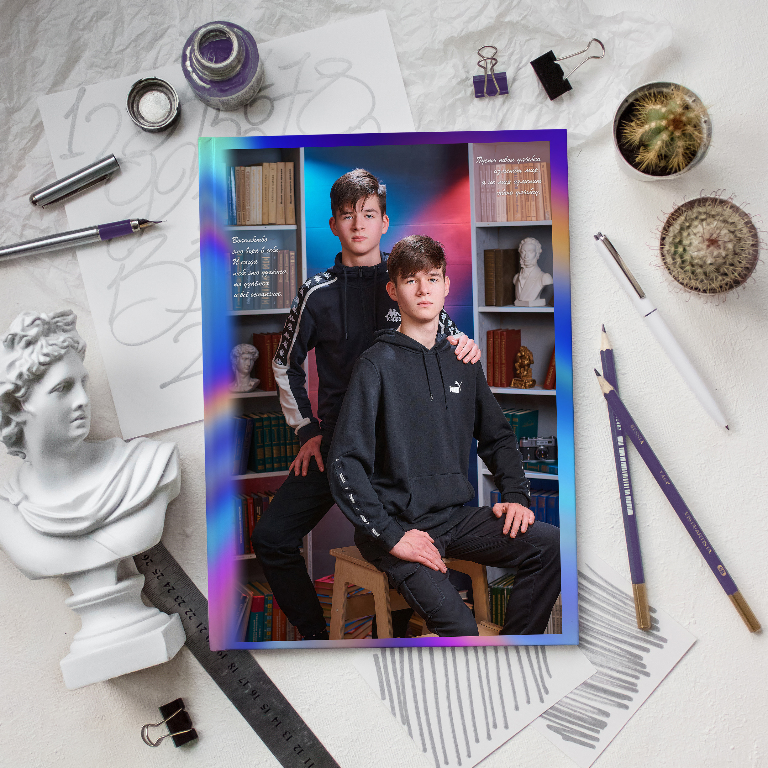 ART (Альбом 3 разворот). Школьный и семейный фотограф в Мончегорске Вячеслав Шинахов