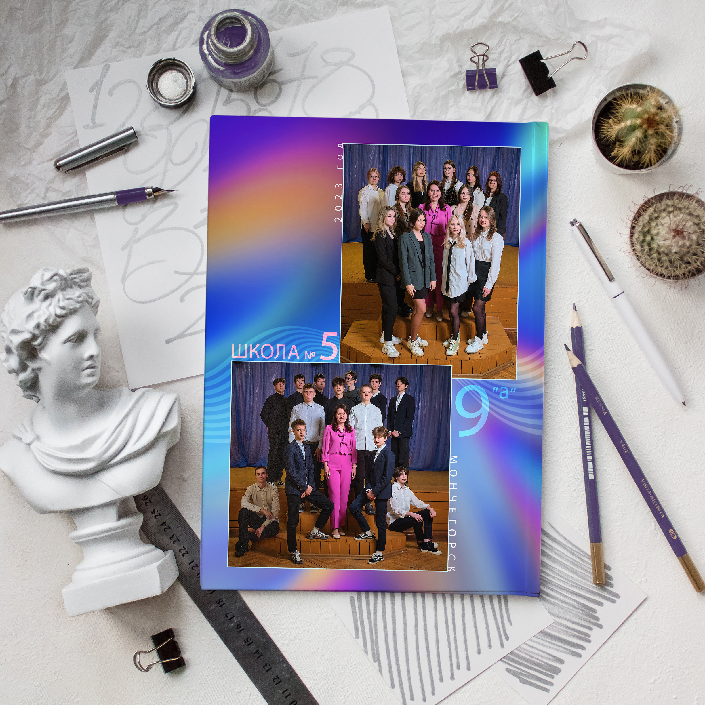 ART (Альбом 3 разворот). Школьный и семейный фотограф в Мончегорске Вячеслав Шинахов