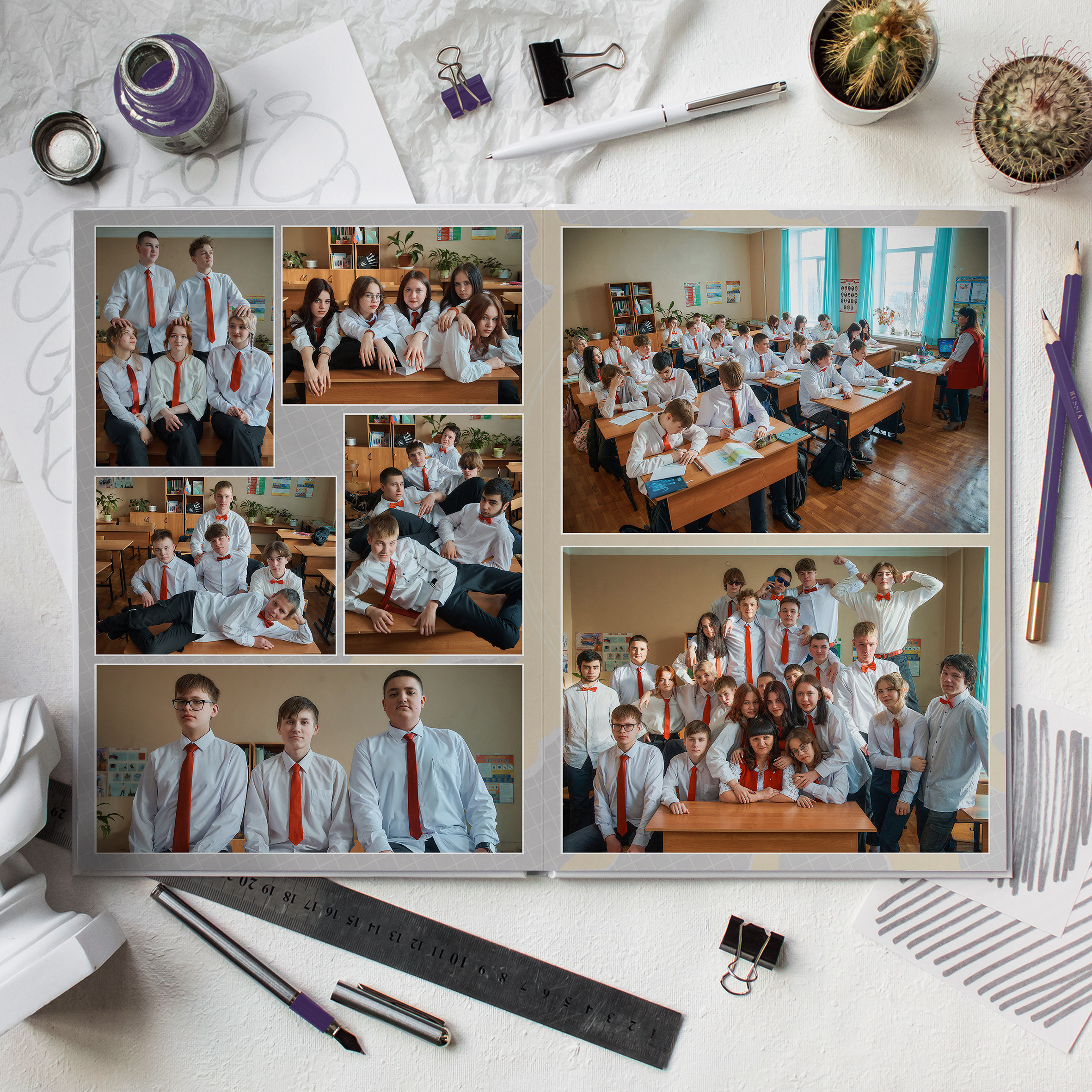 ПЕРЕМЕНЫ (Альбом 5 разворотов). Школьный и семейный фотограф в Мончегорске Вячеслав Шинахов