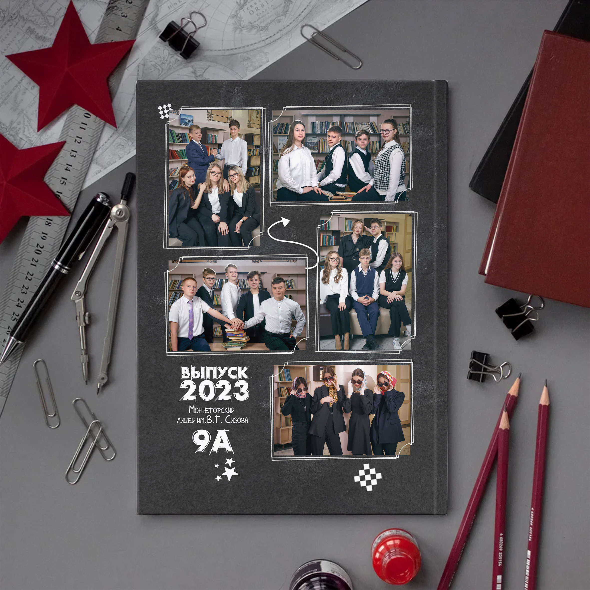 Графит (Альбом 4 разворотов). Школьный и семейный фотограф в Мончегорске Вячеслав Шинахов