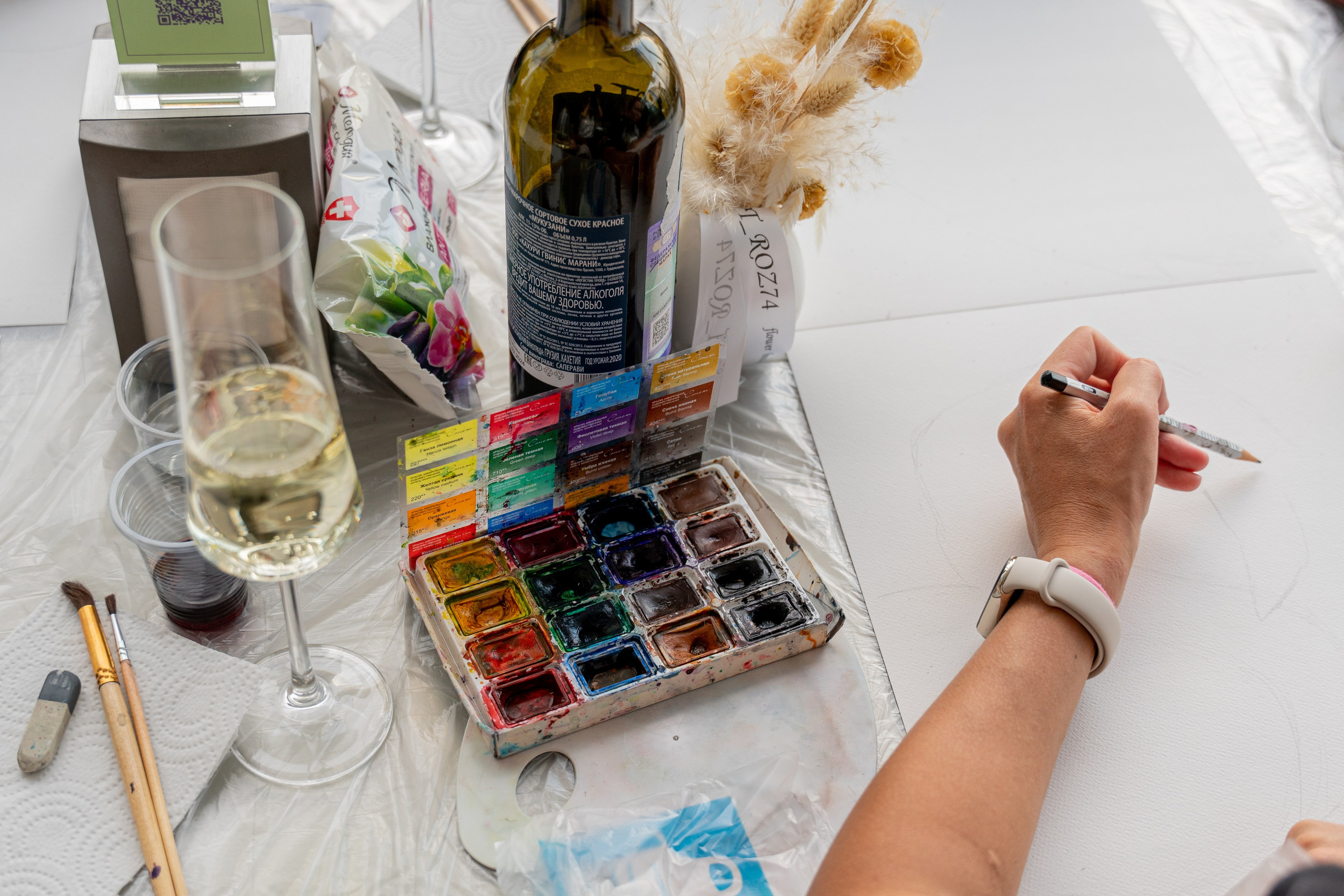 МАСТЕР-КЛАСС «РИСОВАНИЕ ВИНОМ». Фотограф на любое мероприятие