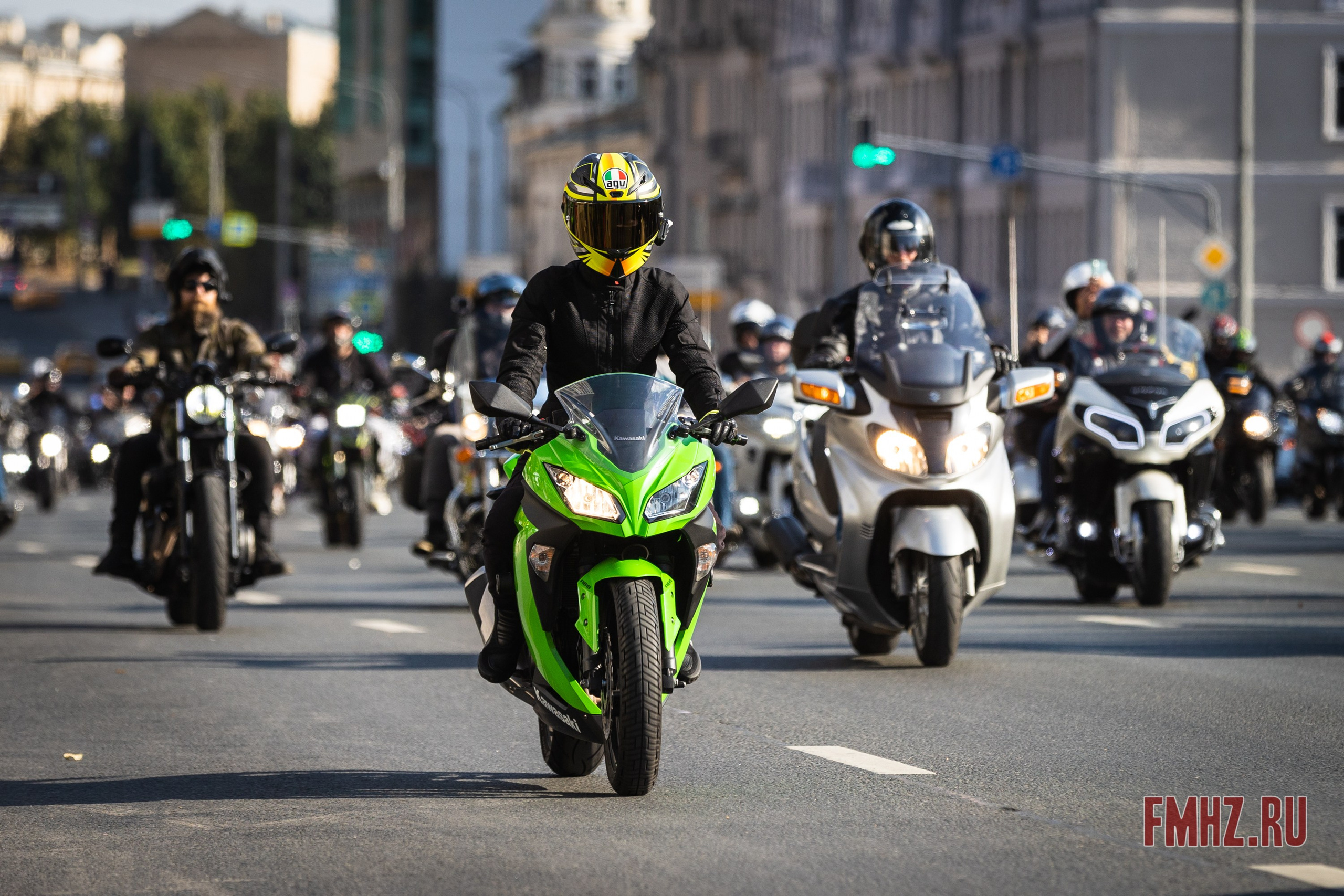 Закрытие Мотосезона 2023 на проспекте Академика Сахарова. Фотограф Владимир Охрименко