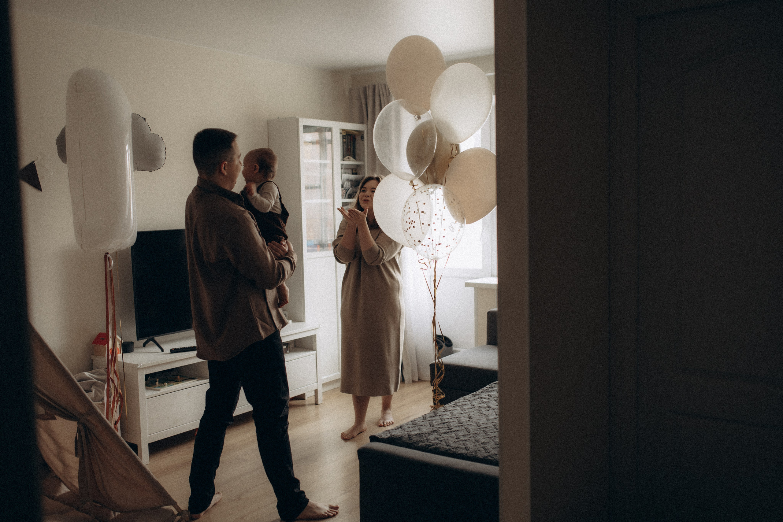 Годовасие Мишеньки. Семейный фотограф в Москве и Люберцах Юлия Гуськова