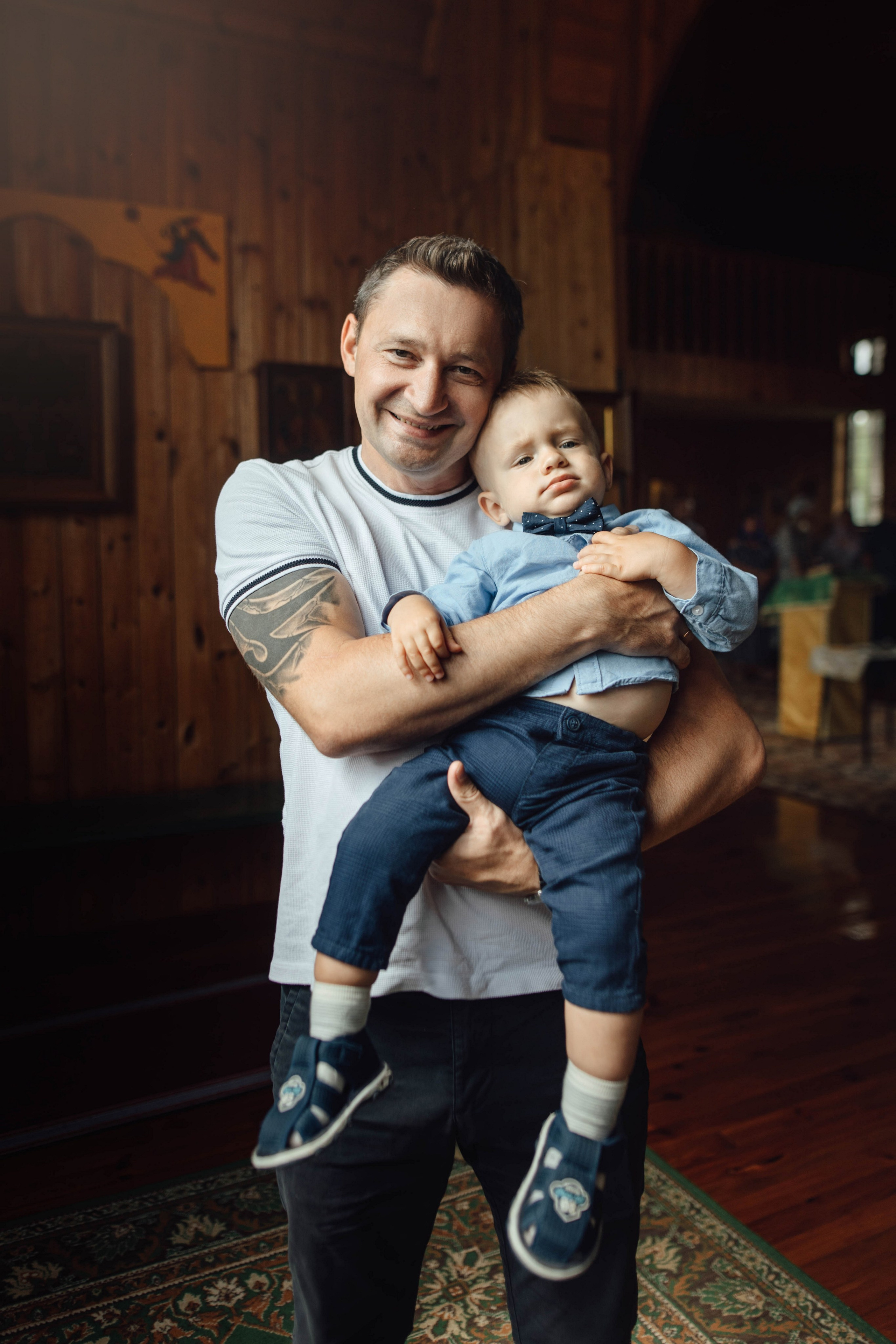 Крещение Тимофея, д. Киевец, храм Святой Троицы, август 2025