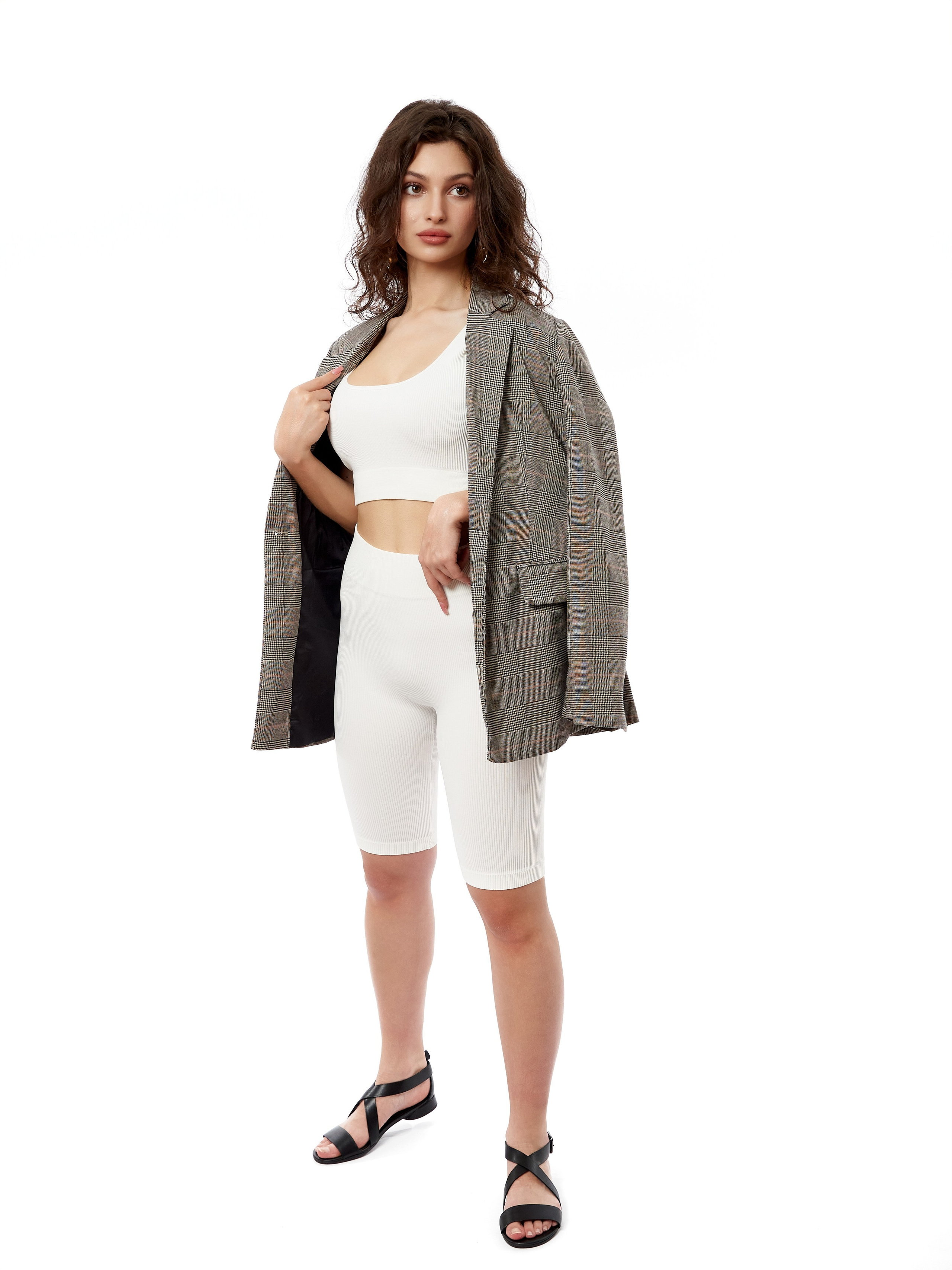 Комплекты Топ+велосипедки+лосины. Каталожный предметный фотограф