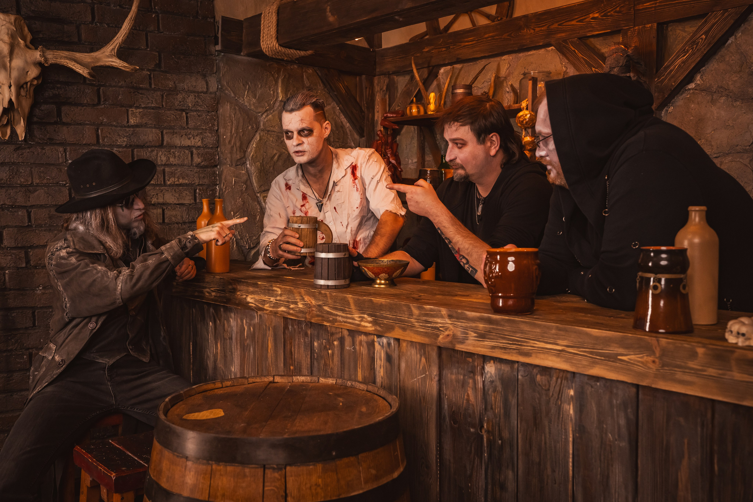 Группа NAGART в таверне. Репортажный фотограф Анастасия Рубцова