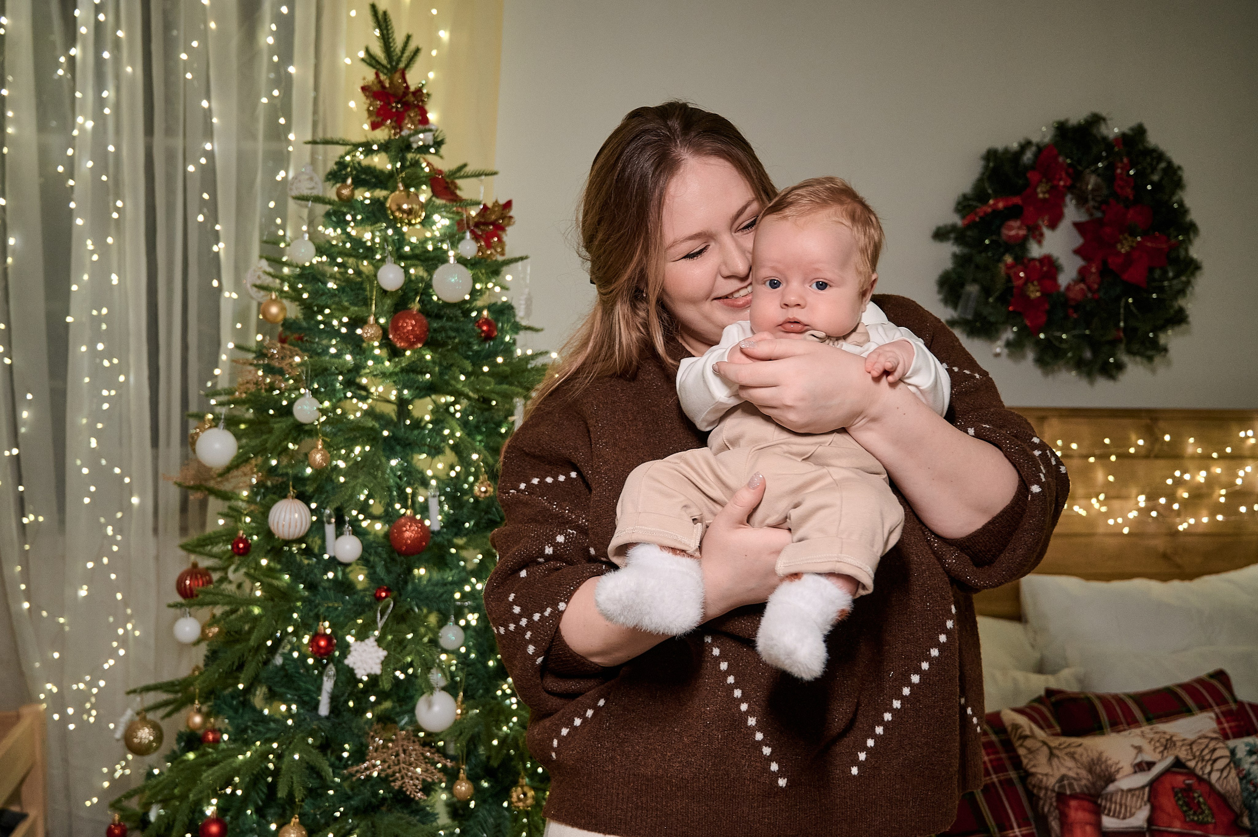 Новогодняя семейная фотосессия в Новокузнецке — семья Фетисовых