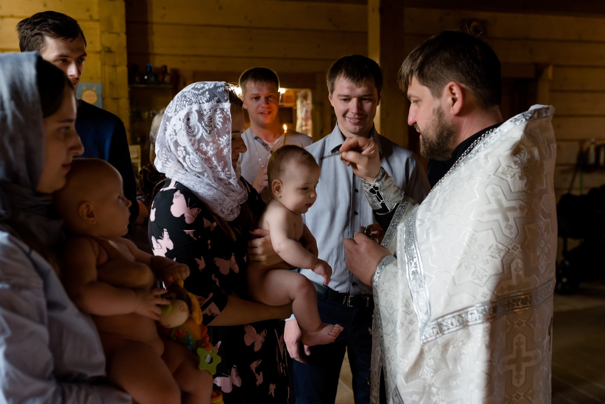 Крещение в церкви. Свадебный и семейный фотограф из Санкт-Петербурга Климов Анатолий