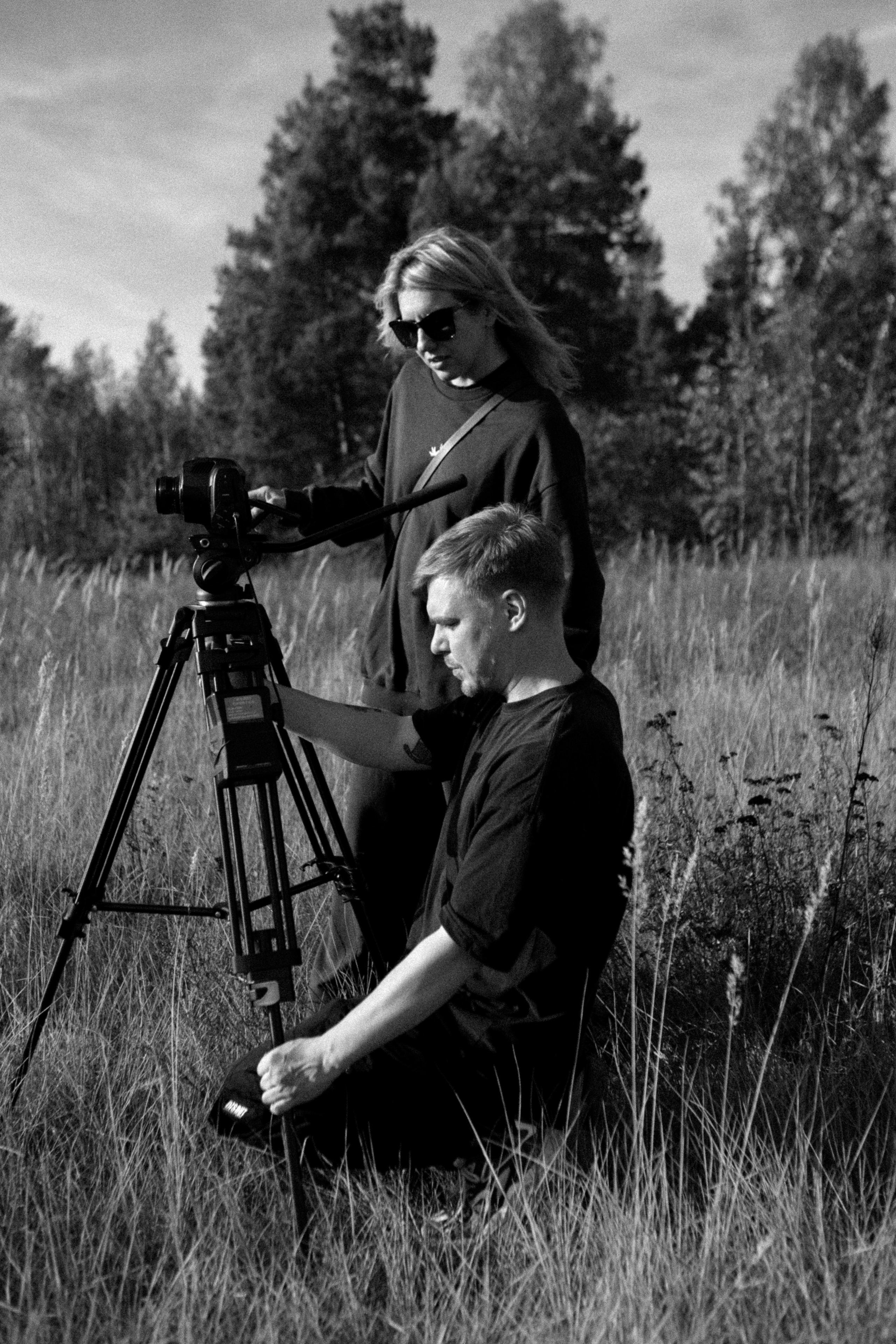 Backstage. Съемка клипа в поле. Фотограф Анастасия Кулешова