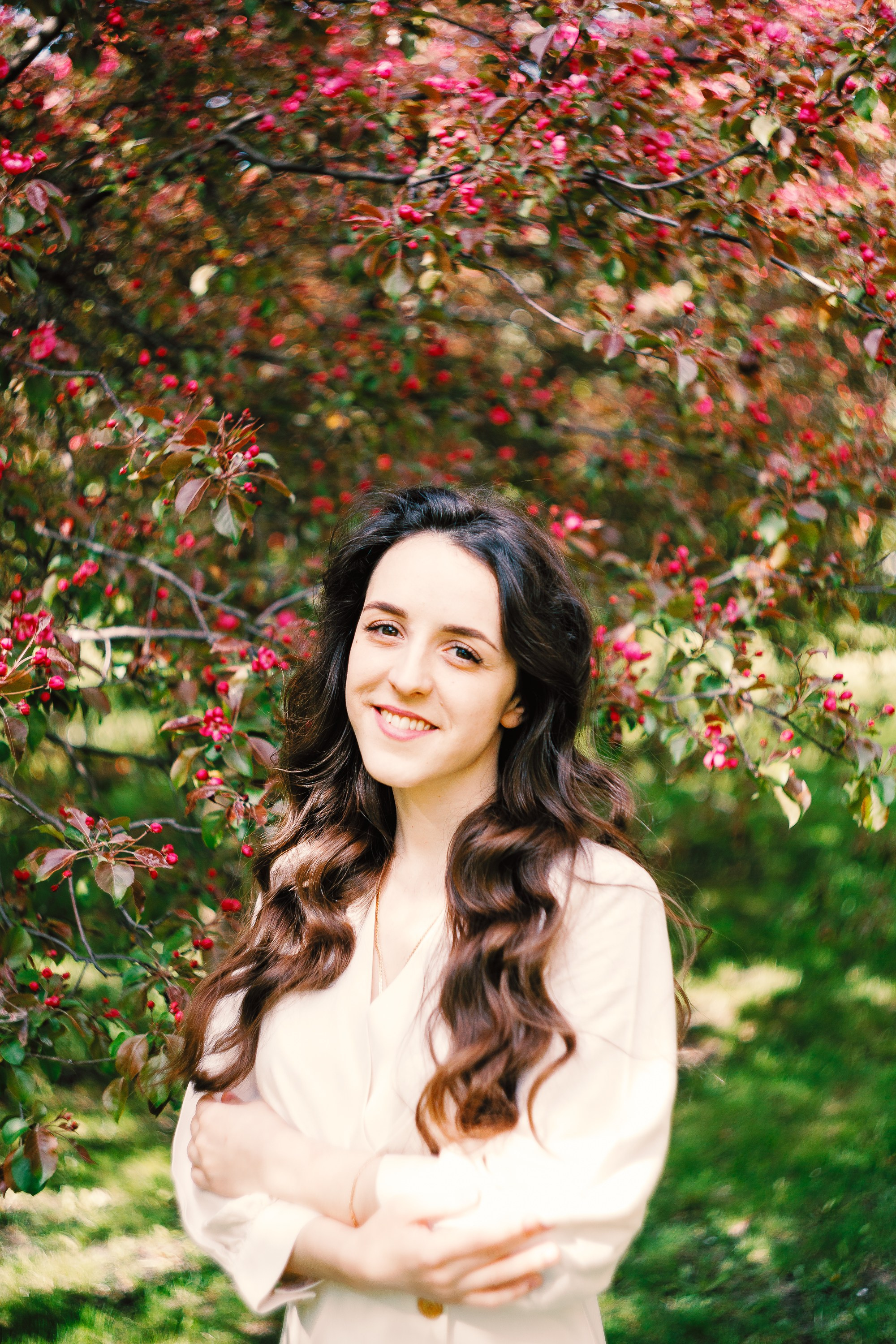 Фотосессия в цветущем саду