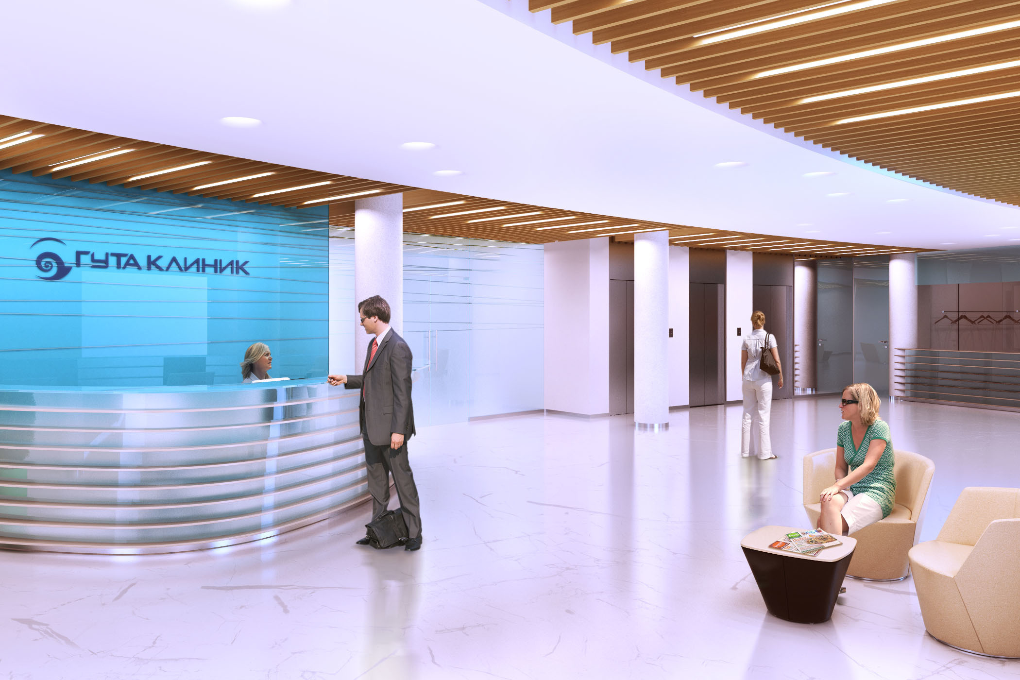 Гута клиника. Архитектура и интерьер