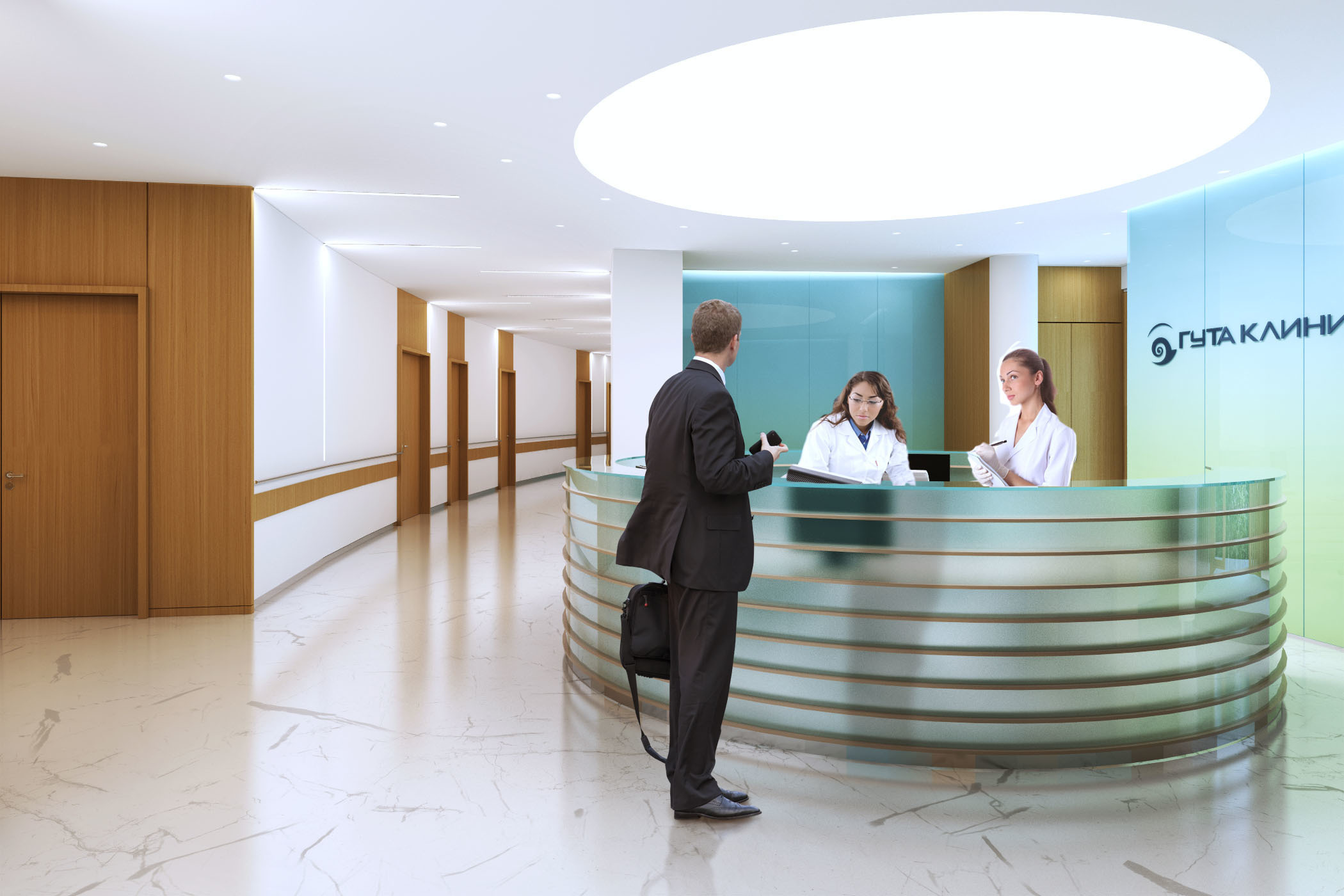 Гута клиника. Архитектура и интерьер
