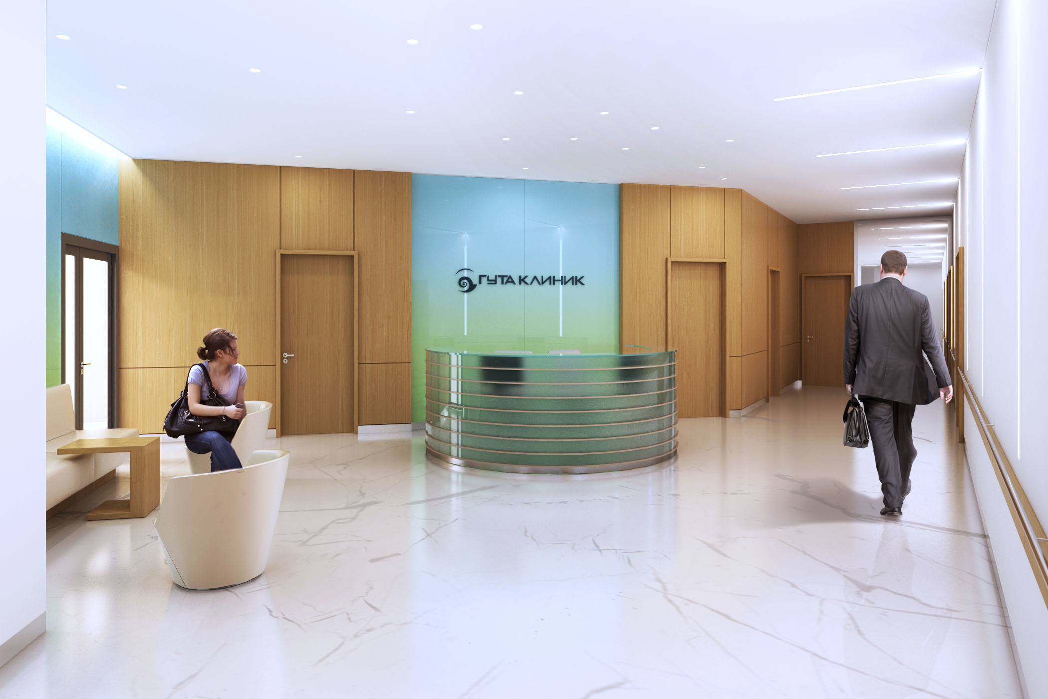 Гута клиника. Архитектура и интерьер