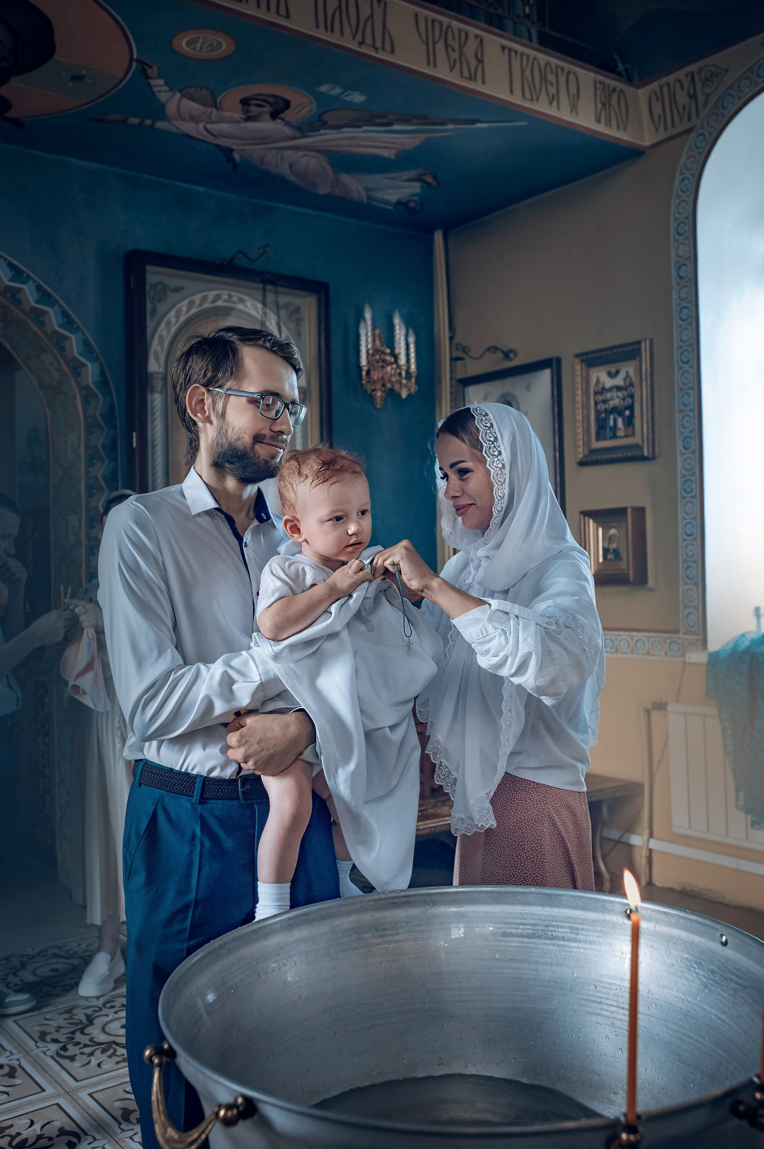 Съемка крещения в Красноярске. Фотографы крещения/венчания  Красноярск Татьяна и Вячеслав Переваловы